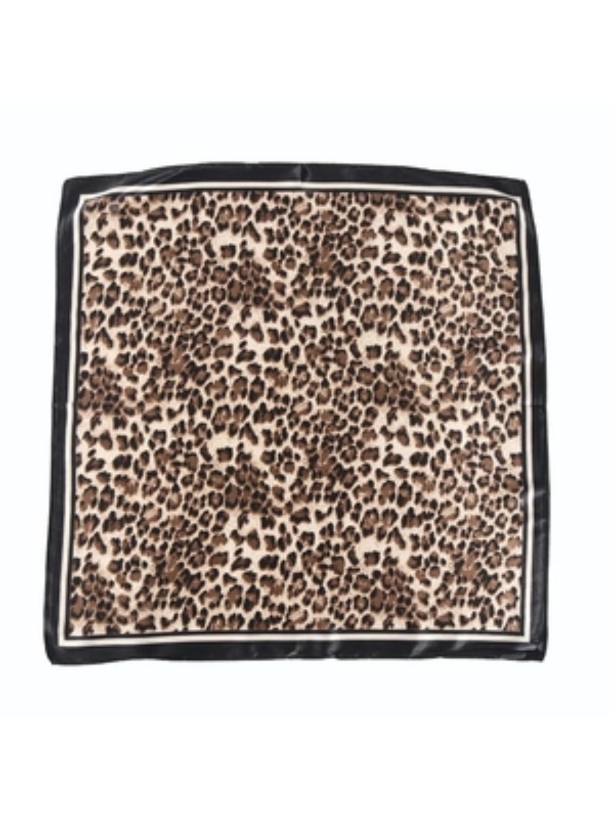 Foulard carré chic en satin imprimé