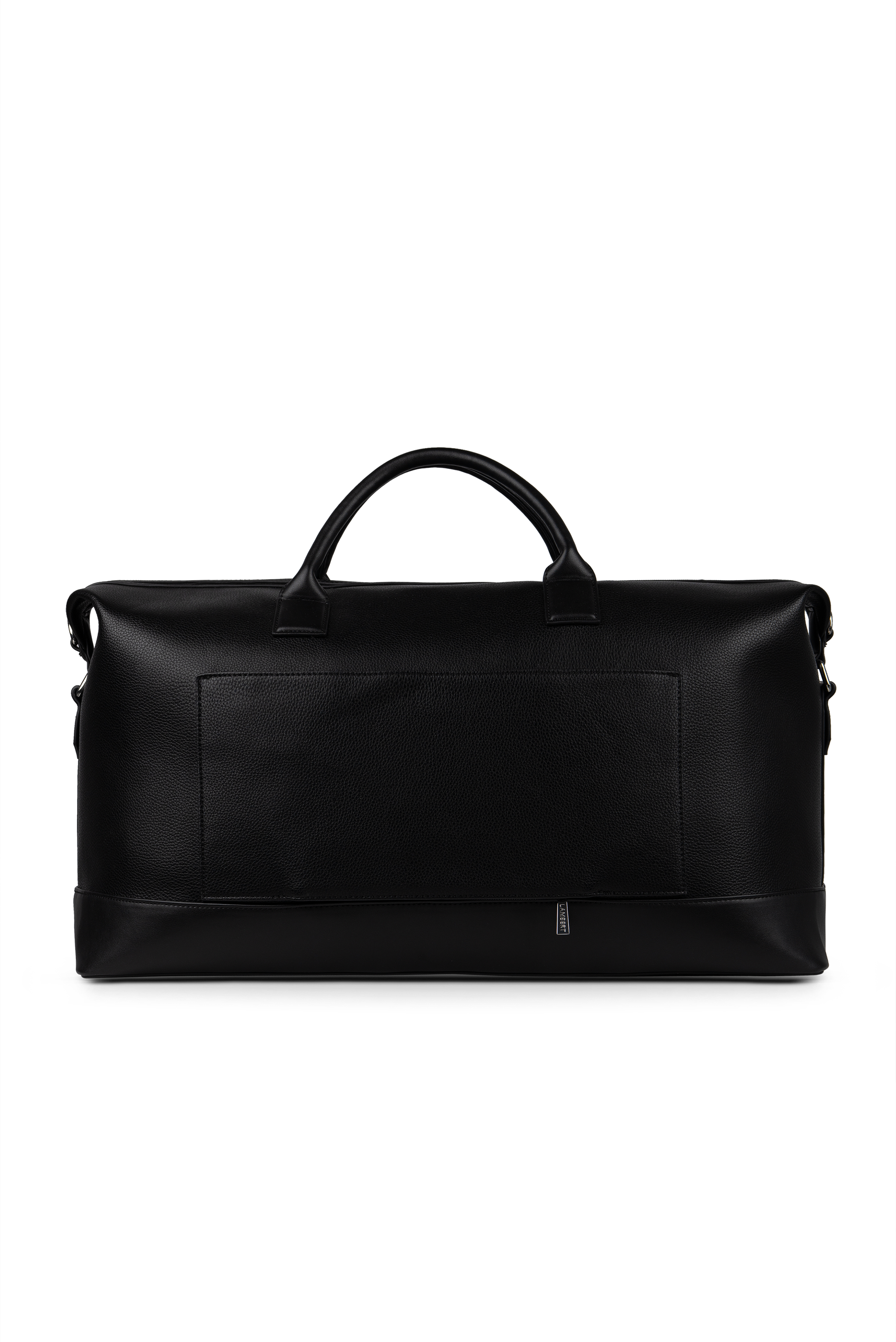 Le June - Sac de voyage fourre-tout en cuir vegan noir Lambert