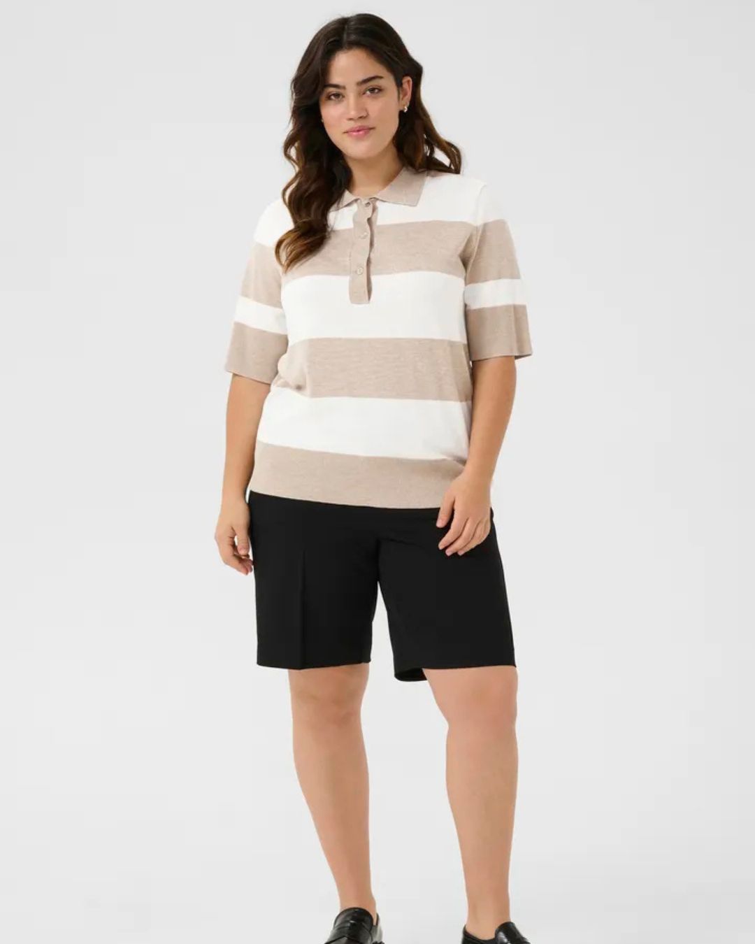 Polo Manche Court avec rayure Kaffe Curve 10583275