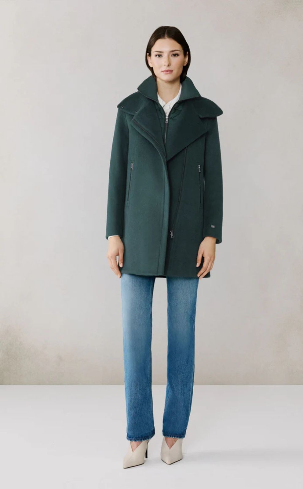 Manteau en laine avec plastron Soia & Kyo 