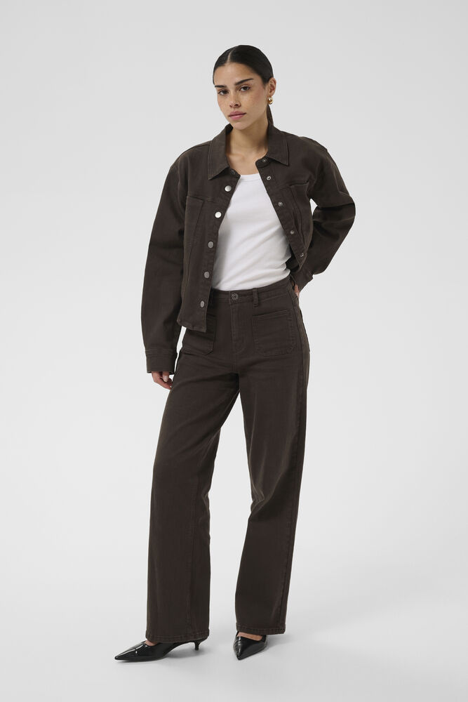 Jean taille haute à coupe régulière 32