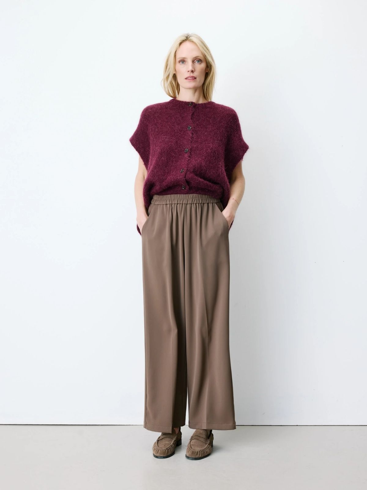 Pantalon fluide à jambe large Noblesse Grace & Mila