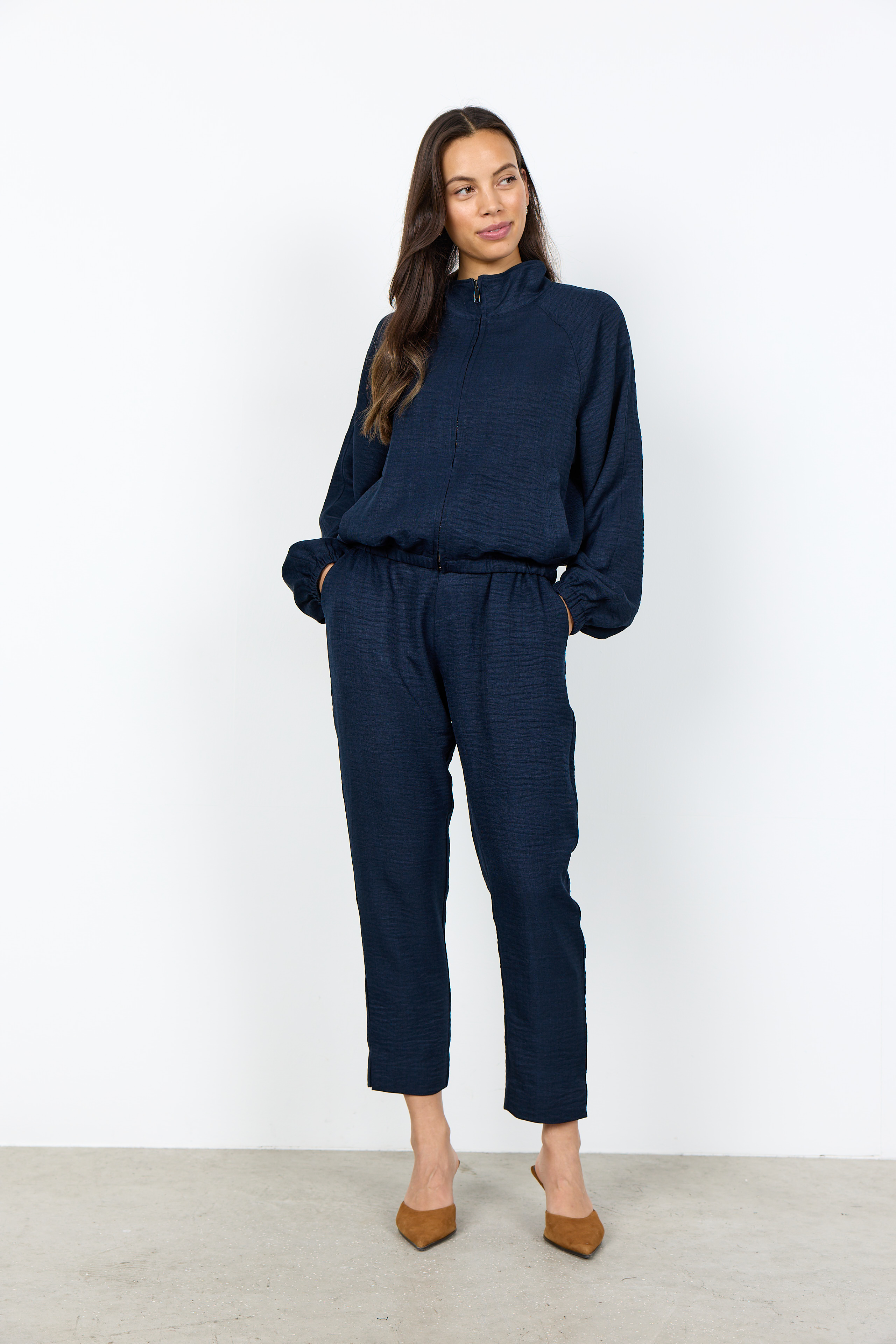 Veste zippée texturée Charissa Soya Concept