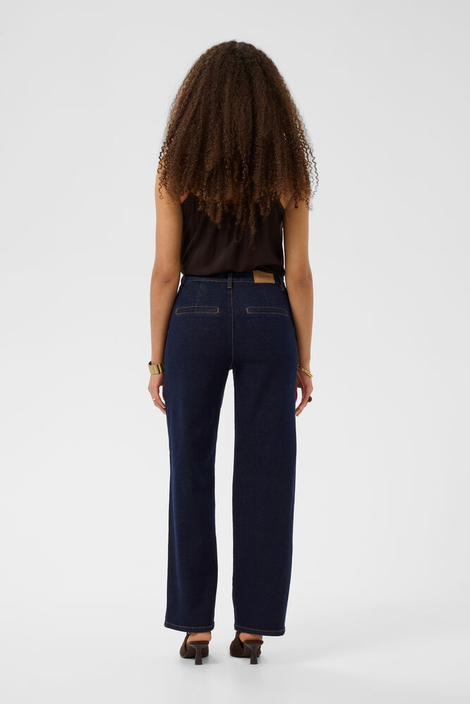 Jeans à jambe droite longeur 30 Cream