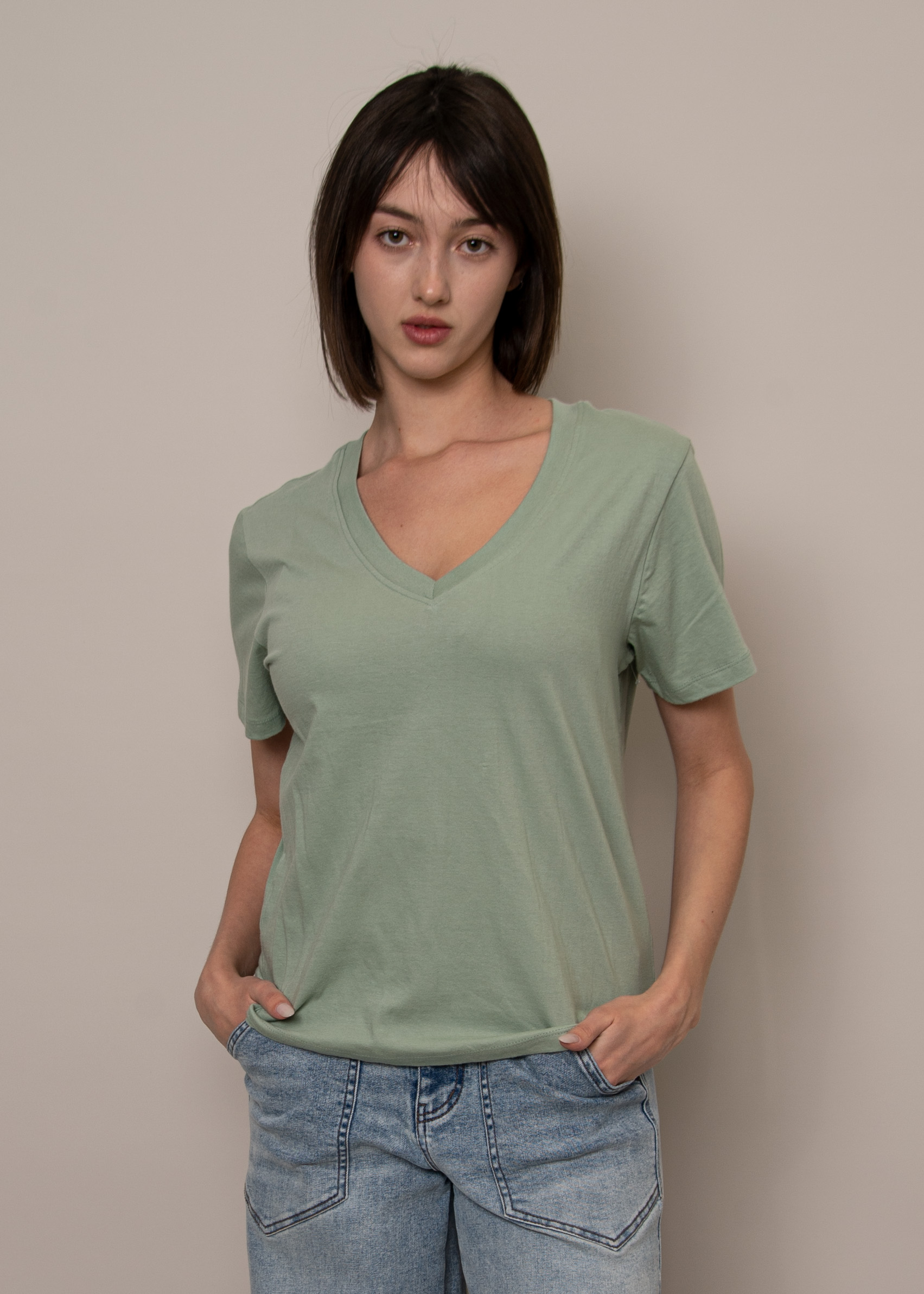 T-Shirt col V Milla Second Skin 