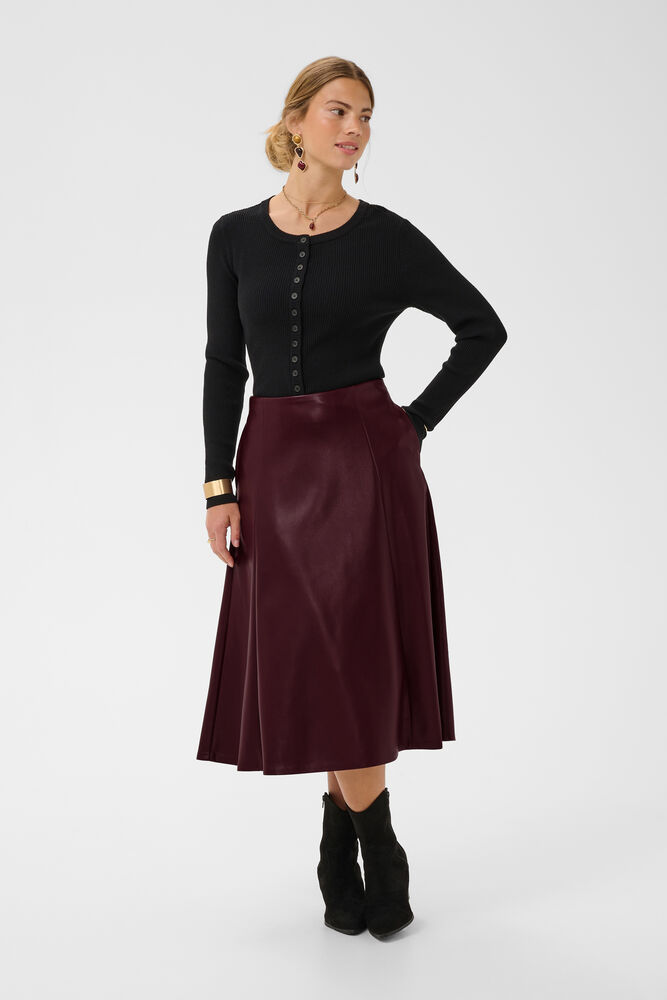 Jupe midi évasée CRPaloma Cream