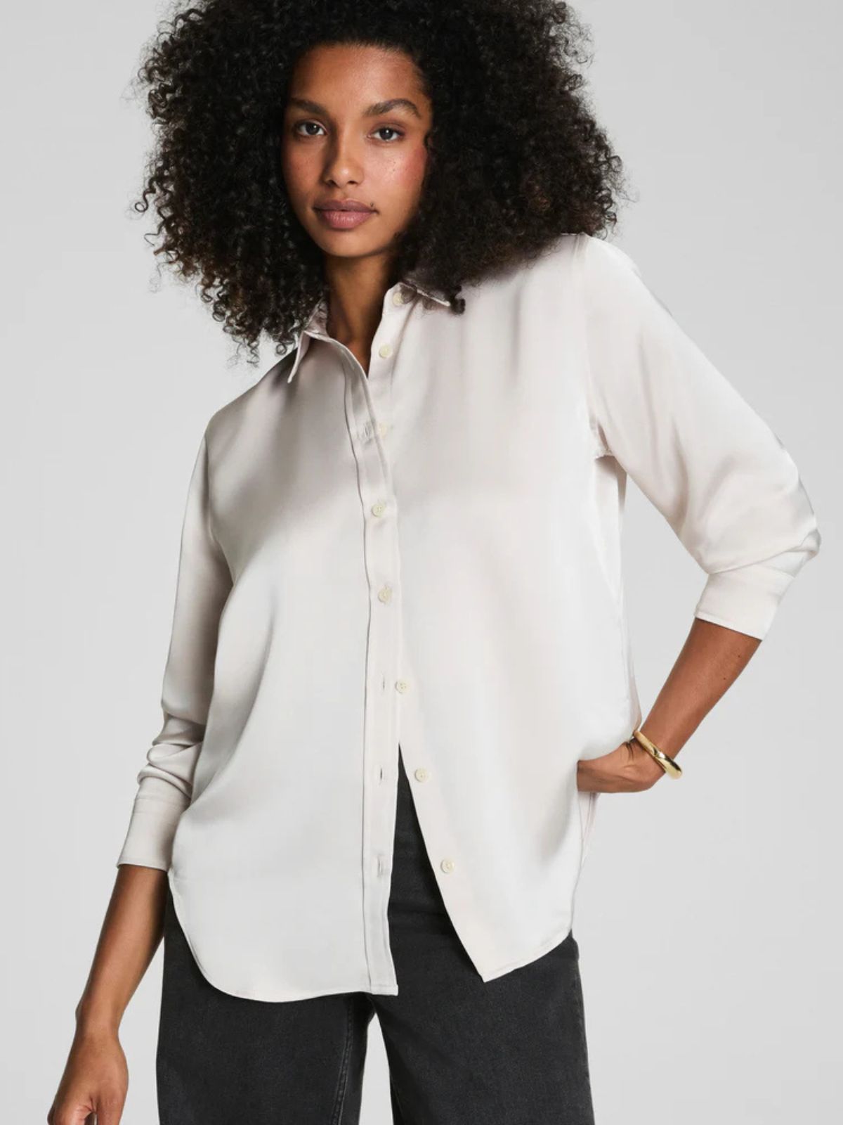 Chemise à boutons au toucher soyeux SPANX 