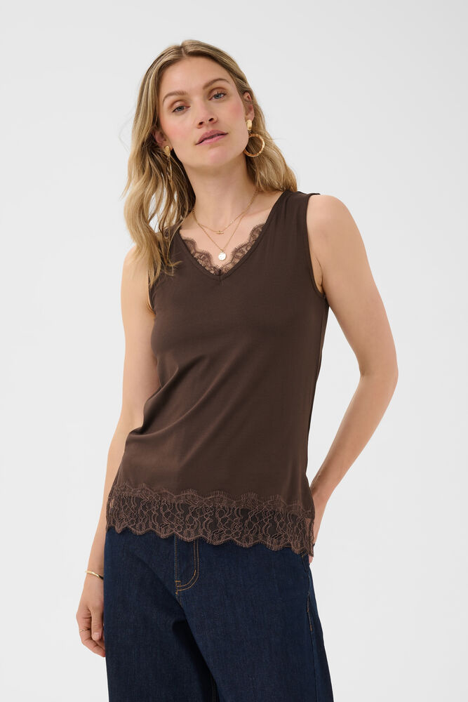Chandail en jersey avec dentelle CRAlvaia Cream