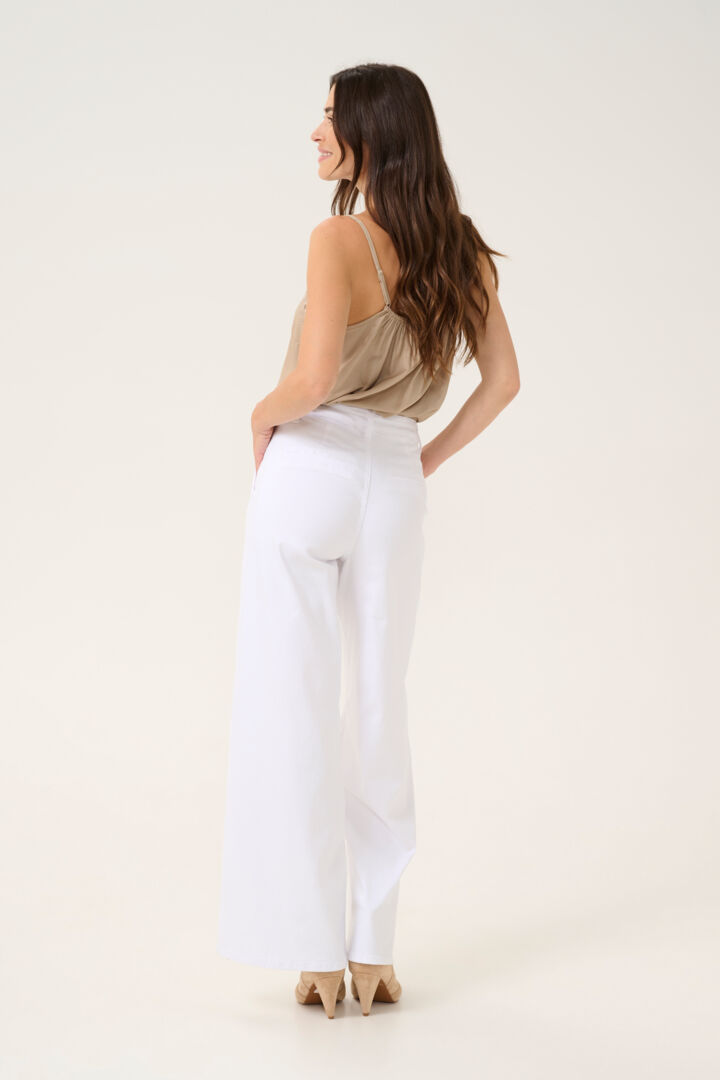 CRVisti Colored Denim Pant Cream 10613683