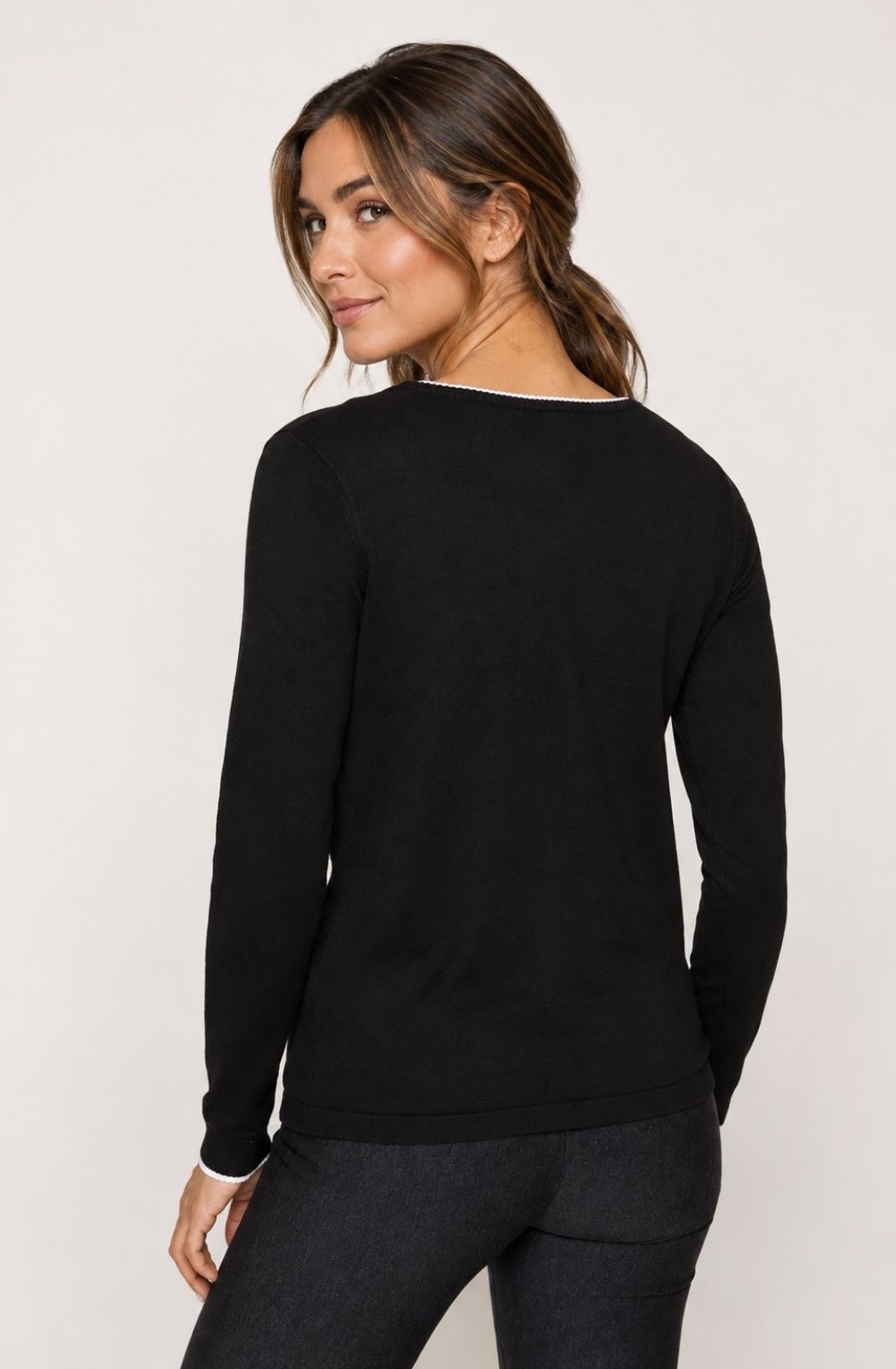 Pull en tricot à motif mode Leo & Ugo