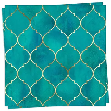 Serviettes de table Gold Tile