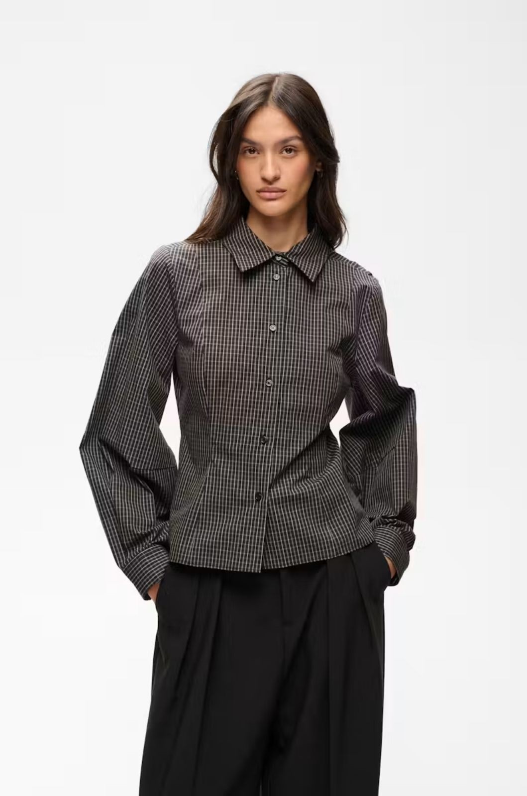 Chemise ajustée à carreaux MillesIW InWear