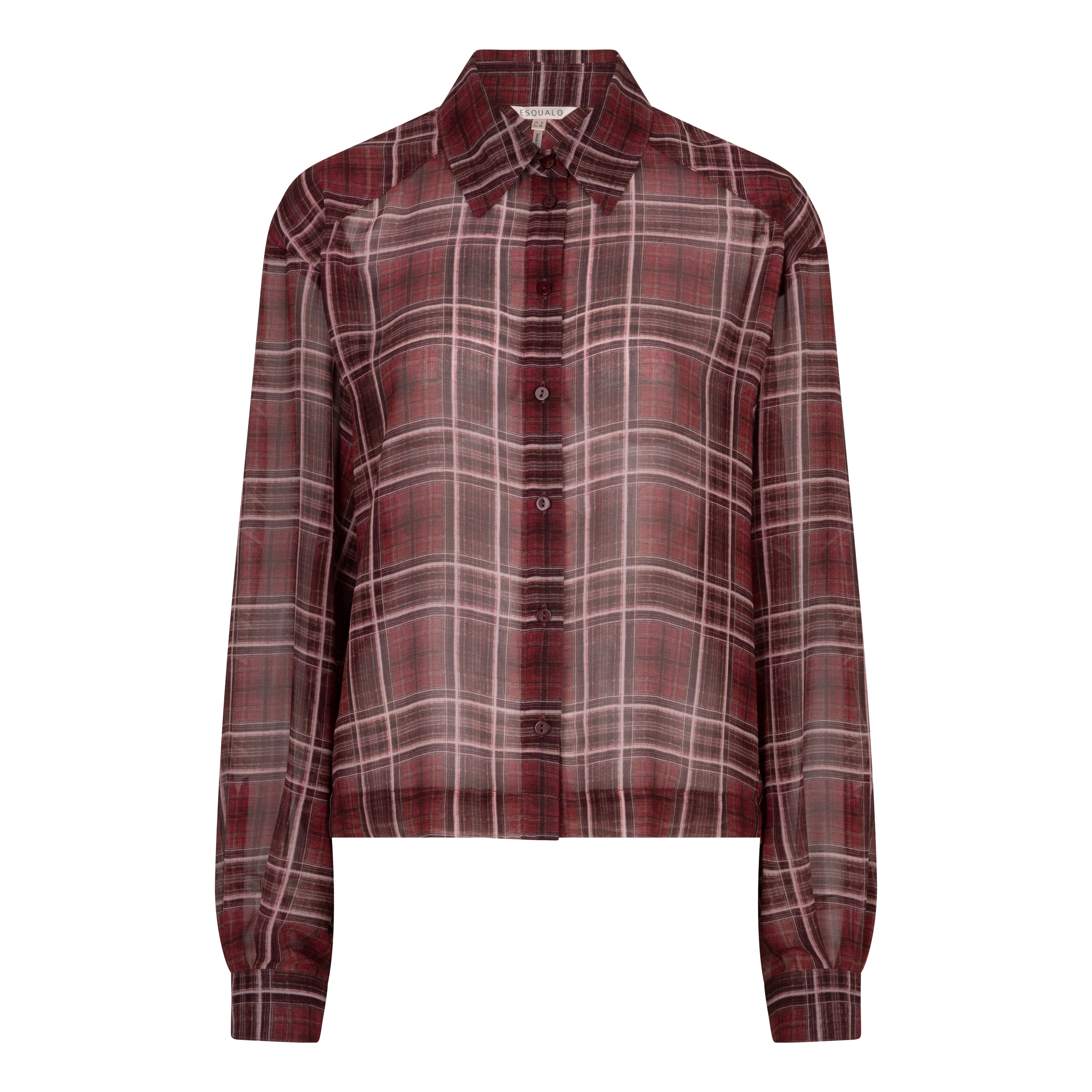 Chemise en voile à carreaux Esqualo