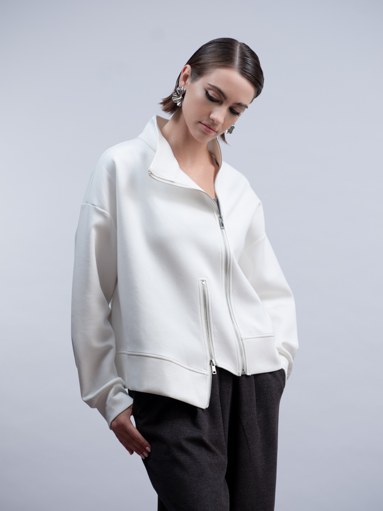 Veste zippée à col montant Haako