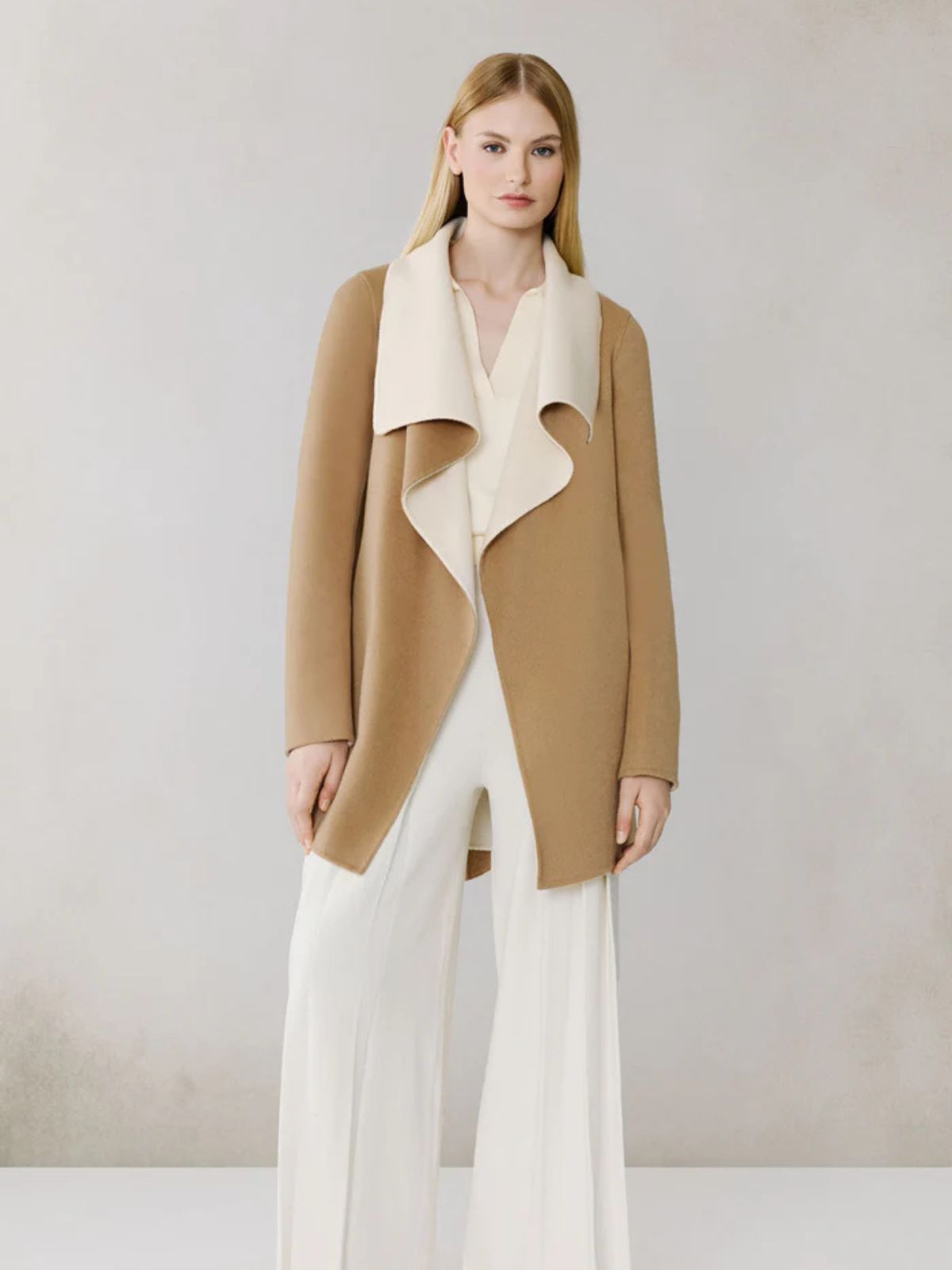 Manteau cape en laine double face Soia & Kyo