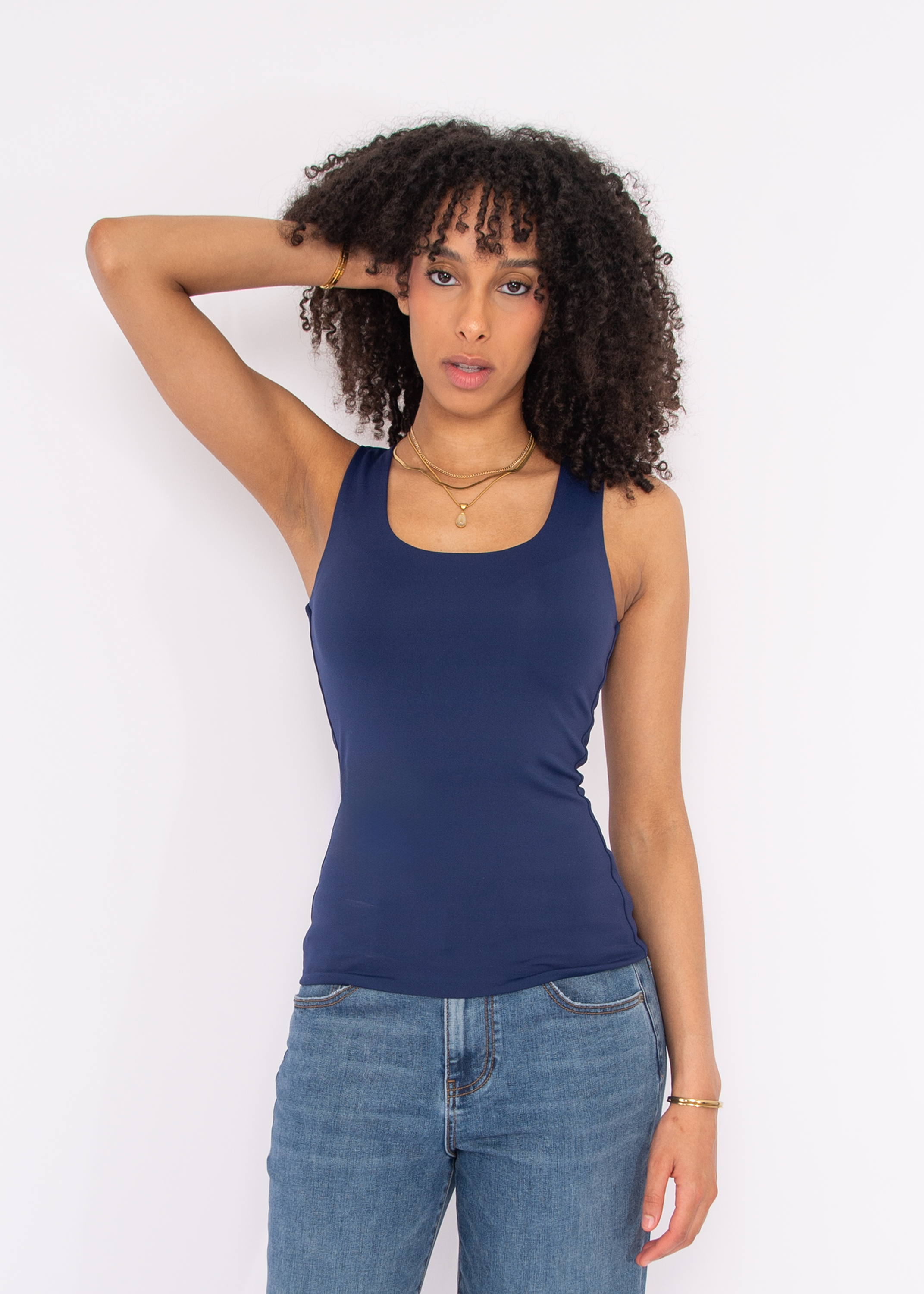 Tanith U Neck Tank Top Second Skin