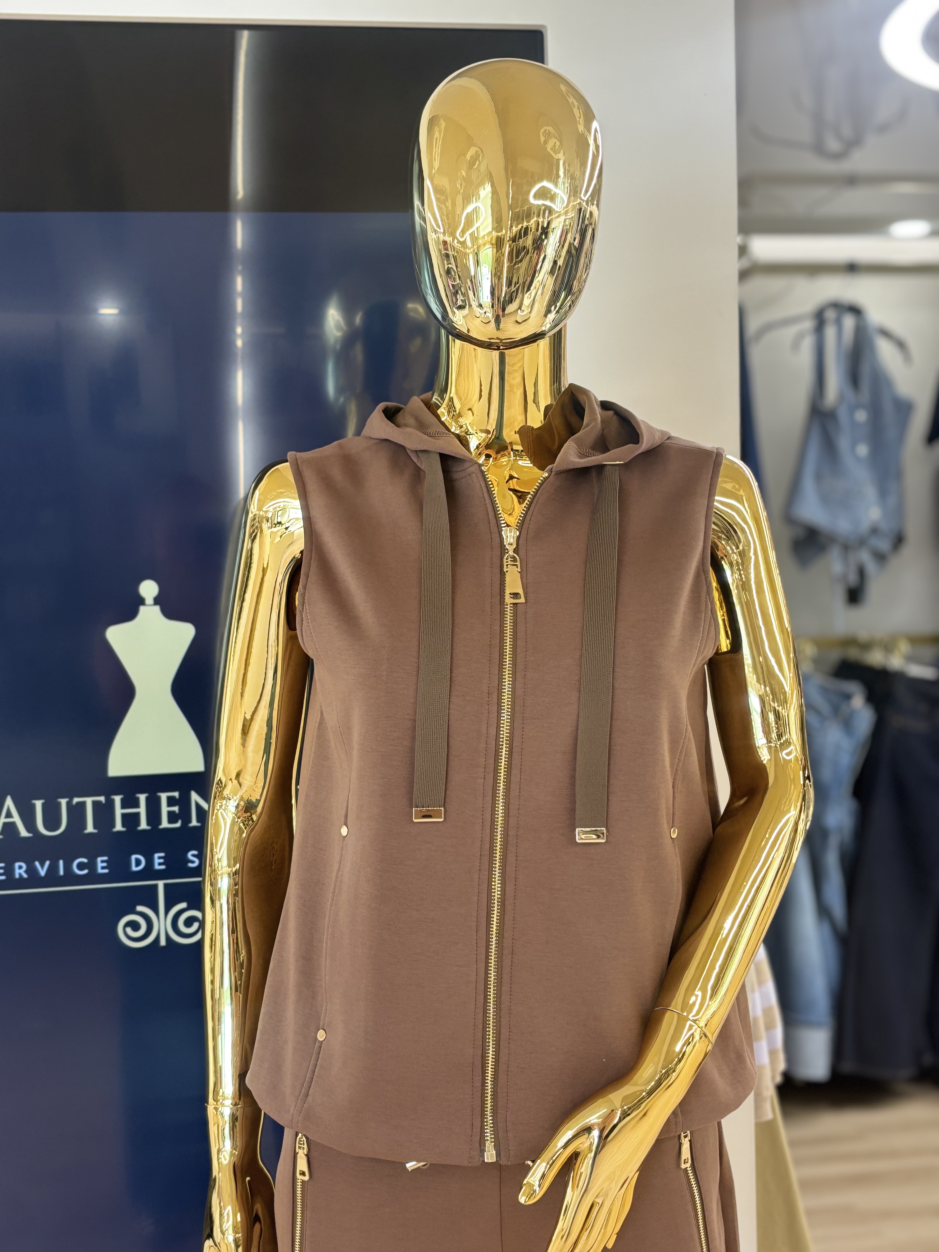 Veste sans manches à capuchon Orly