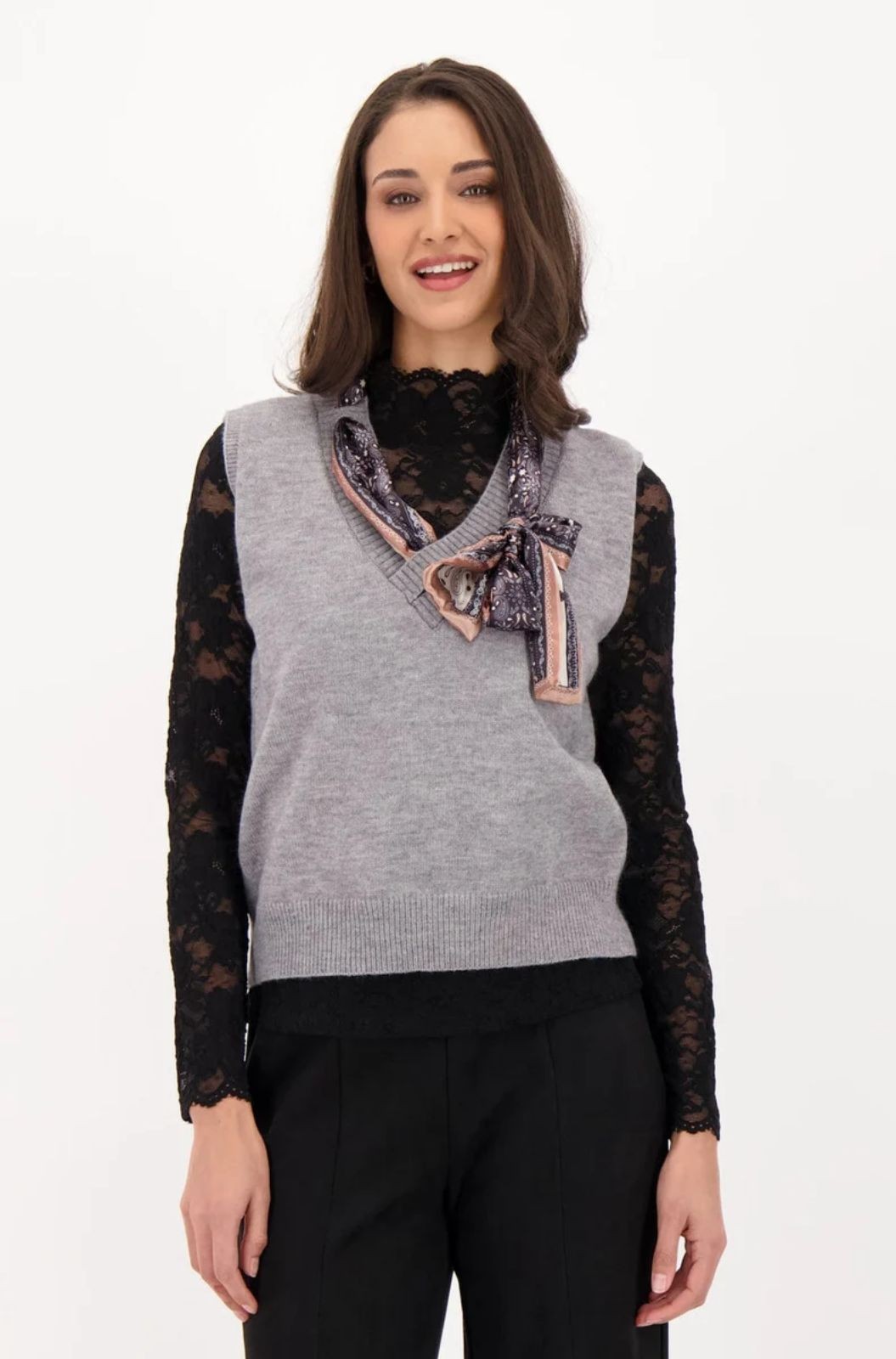 Débardeur avec foulard satiné Spanner