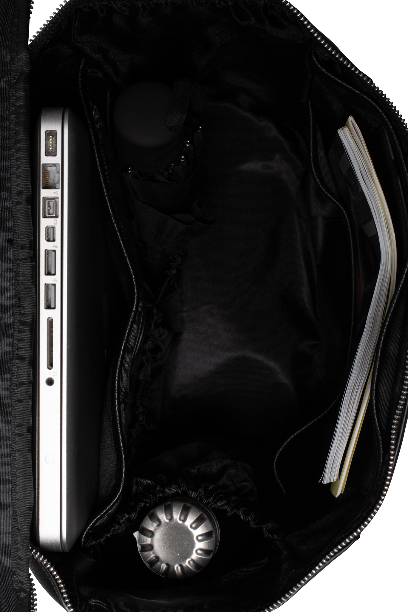 Sac à Couches en Cuir Vegan Unisexe Noir Lambert Le Mia