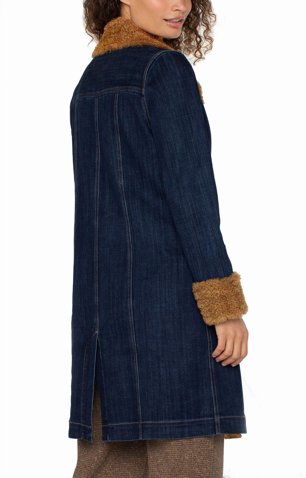 Manteau en denim bordée de sherpa Liverpool