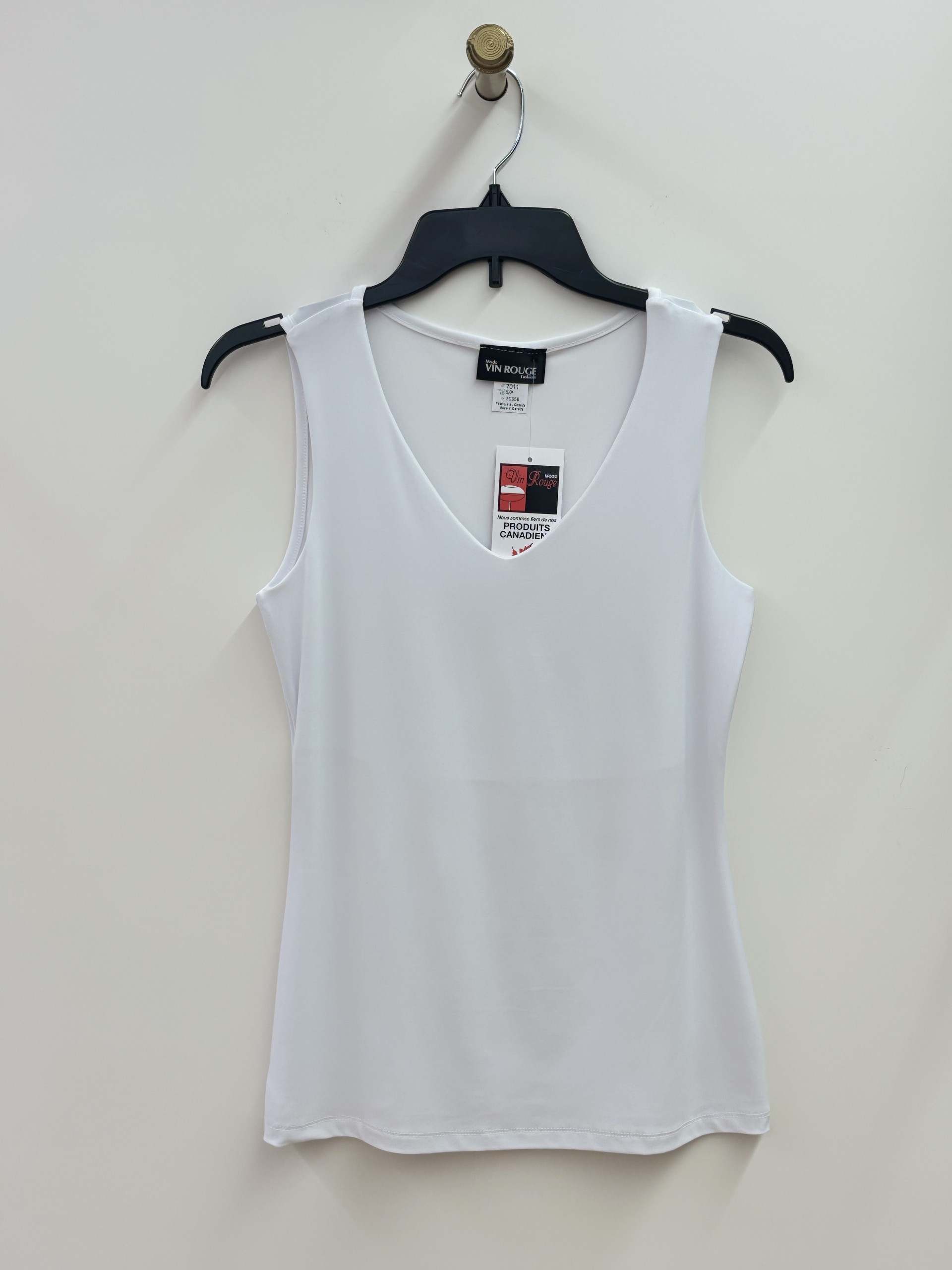 Camisole à col V Vin Rouge 