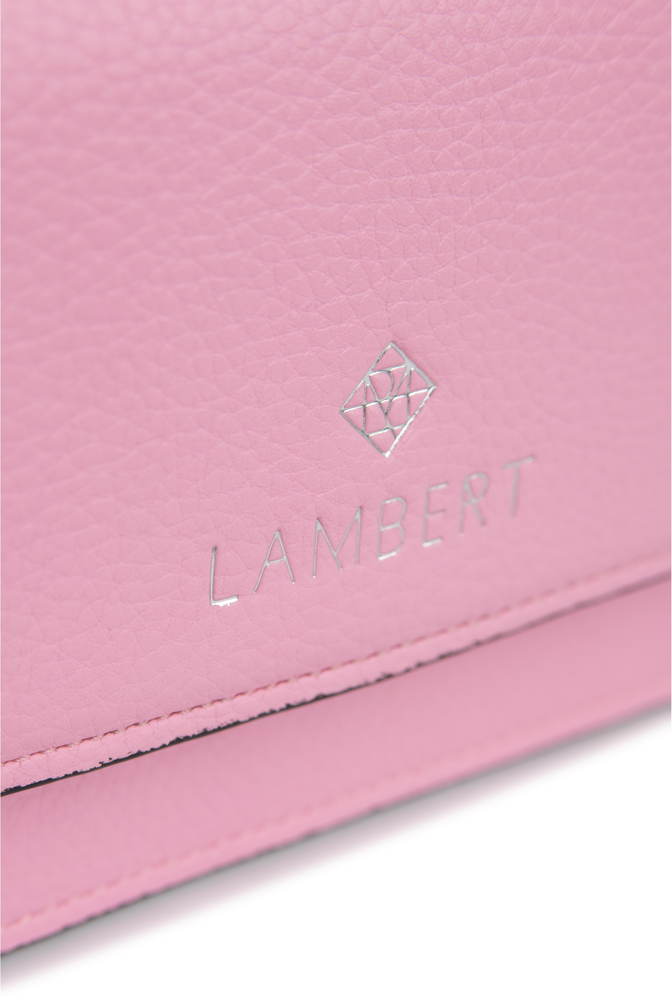 Portefeuille à Bandoulière Whisper Pink Pebble Lambert Le Tina