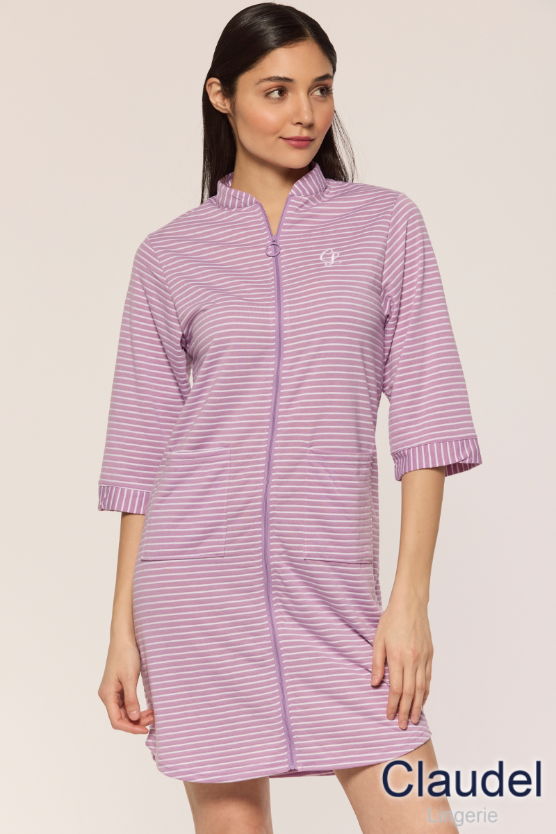 Nuisette Rayée à zip Claudel