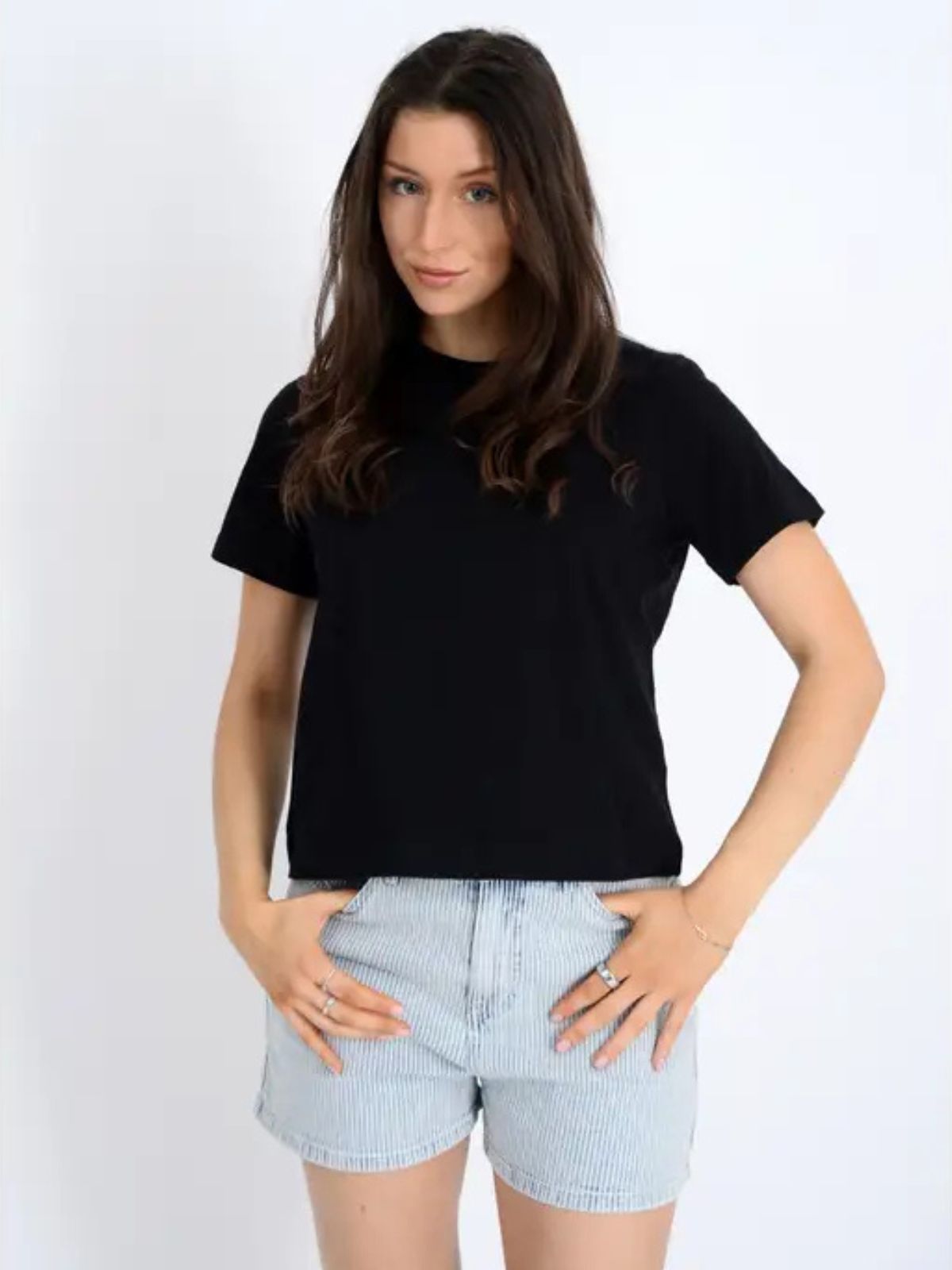 Crysta Crew Neck SSL Shirt Second Skin 56T163S