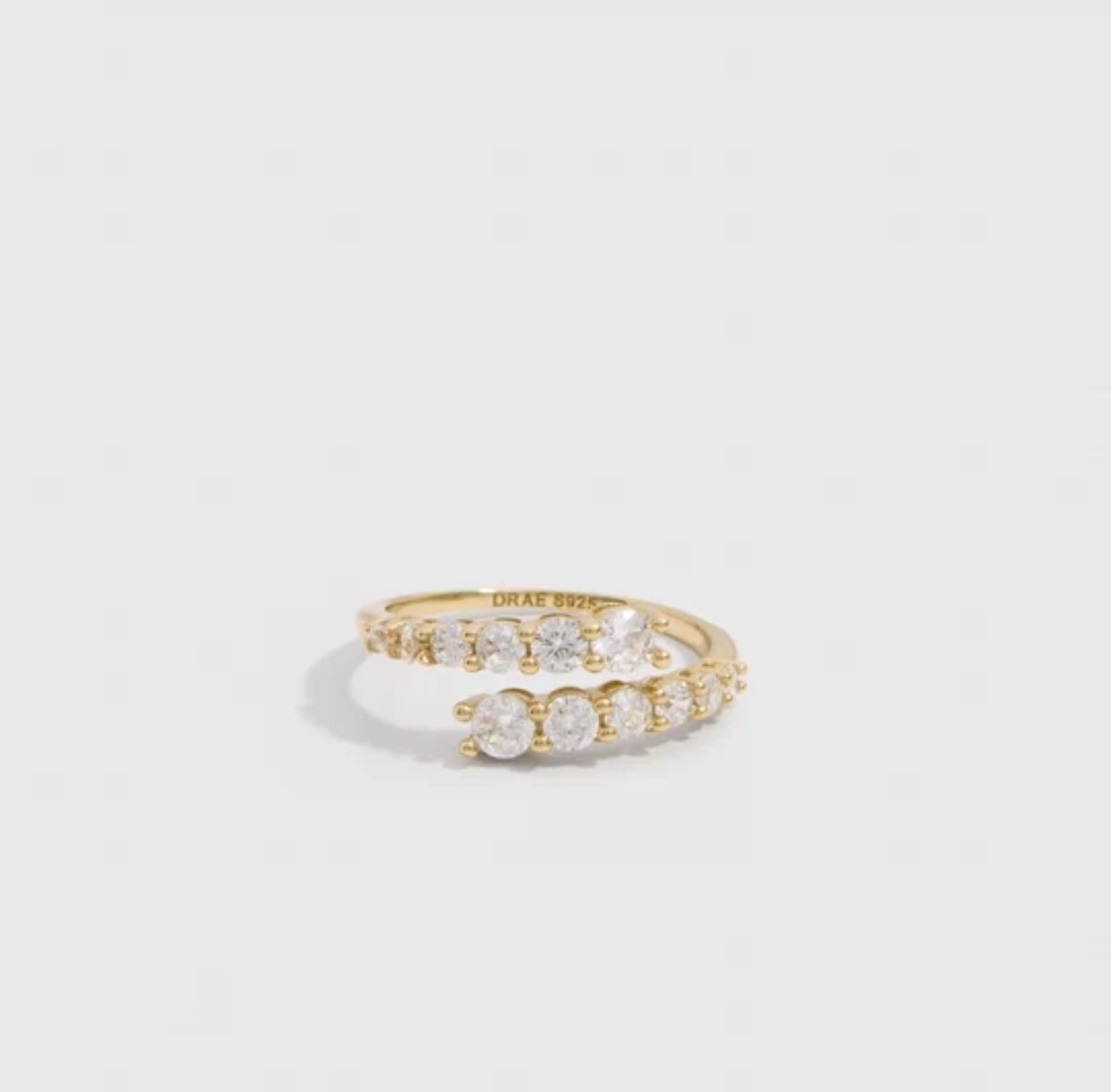 Bague Enroulée Ronde En Dégradé