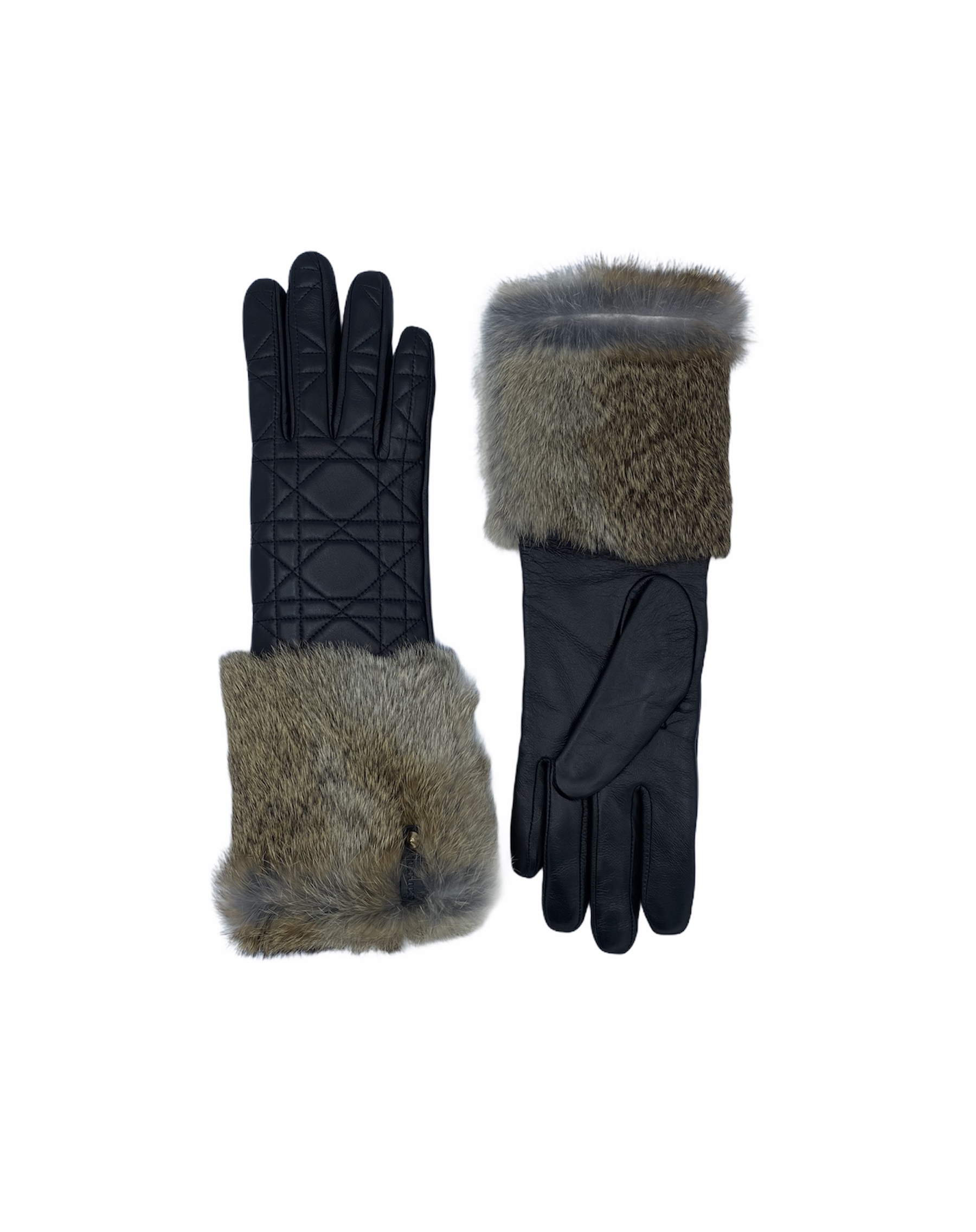 Gant Mi-Long Cuir/Fourrure Furlux GL903 