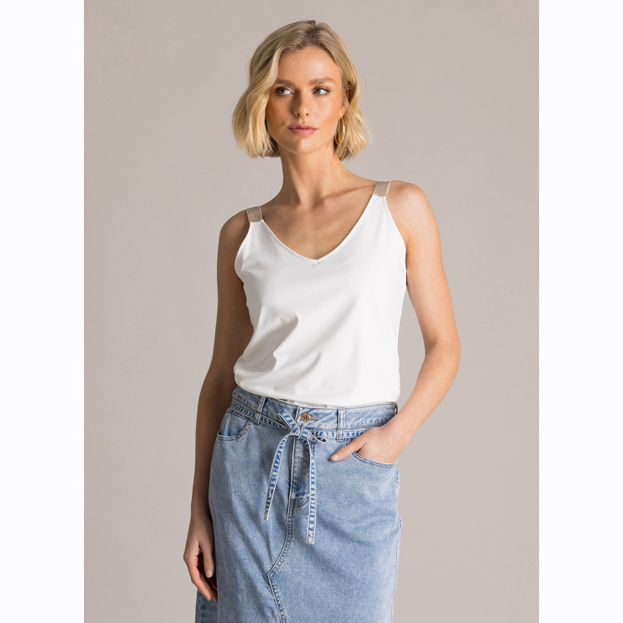 Camisole à bretelle brillant Yest 