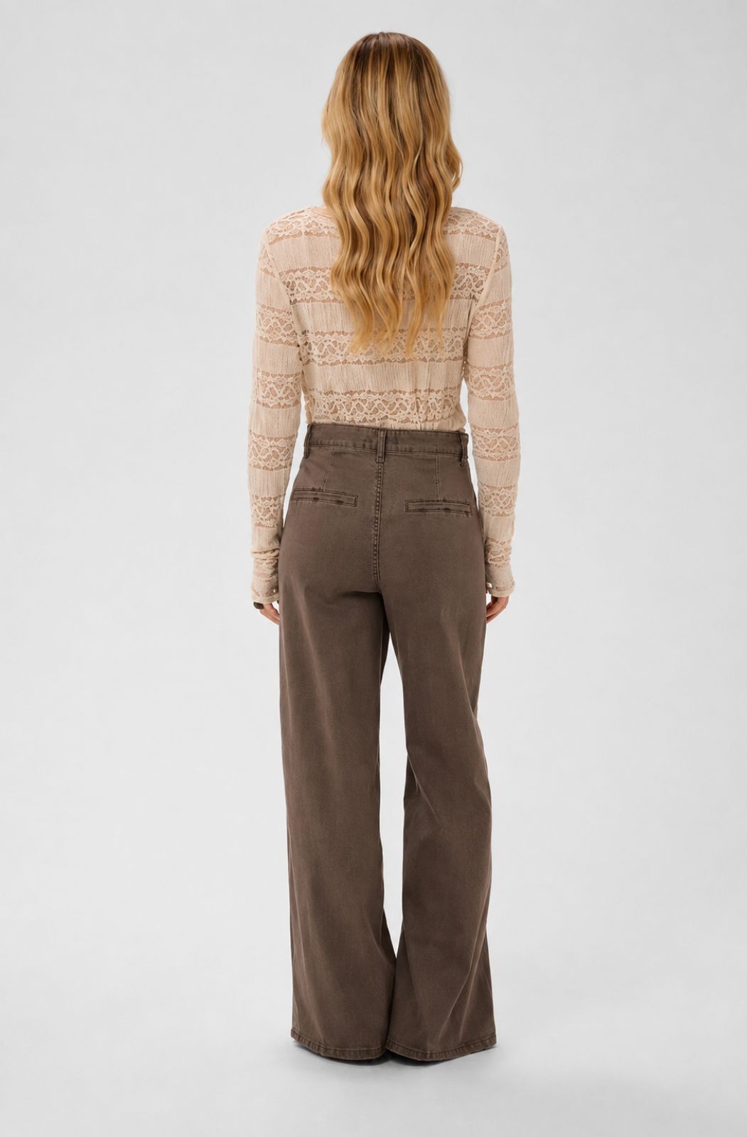 Jean CRVisti à jambe large 32'' Cream