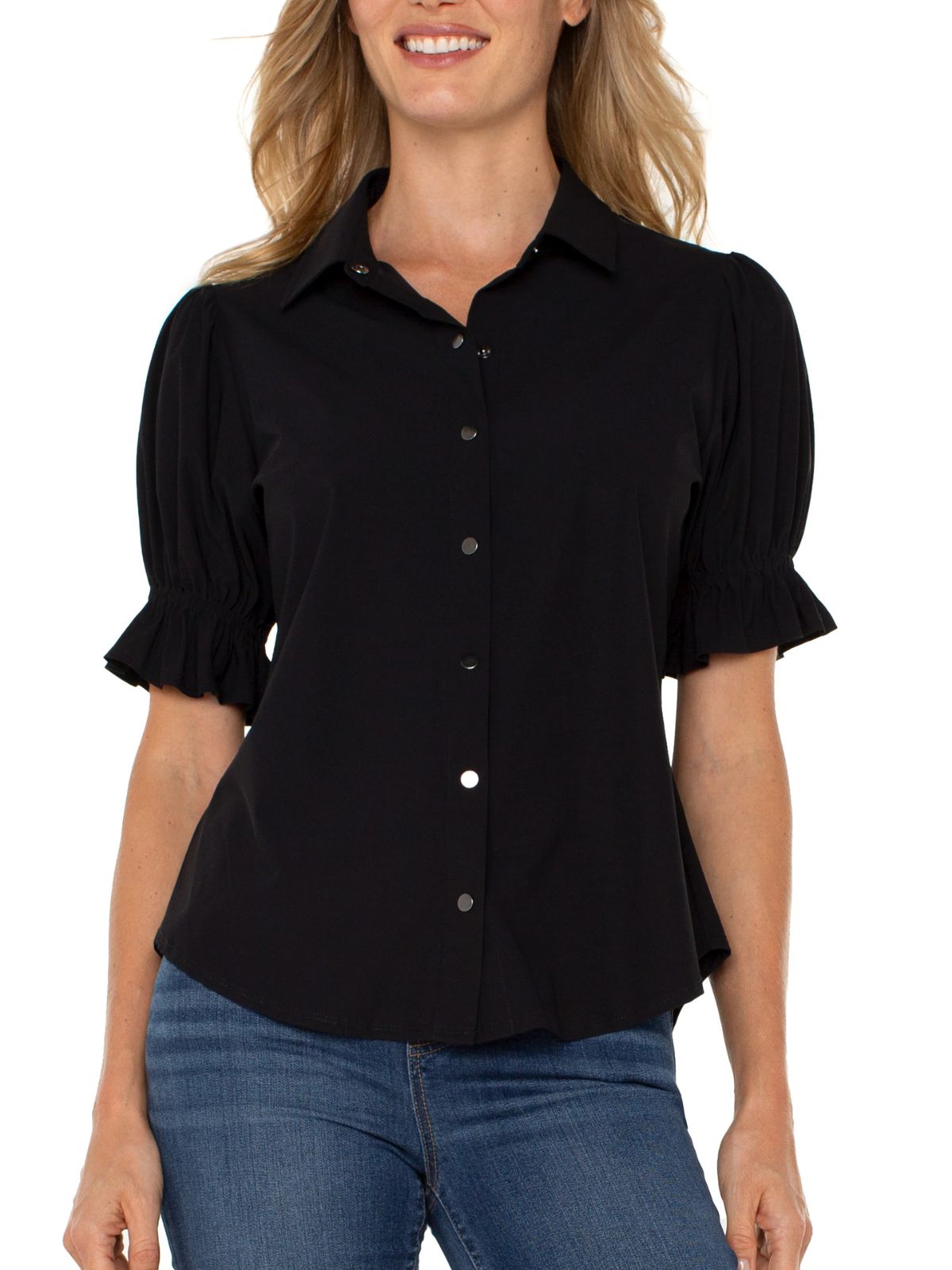 Chemise en maille à boutons-pression Liverpool