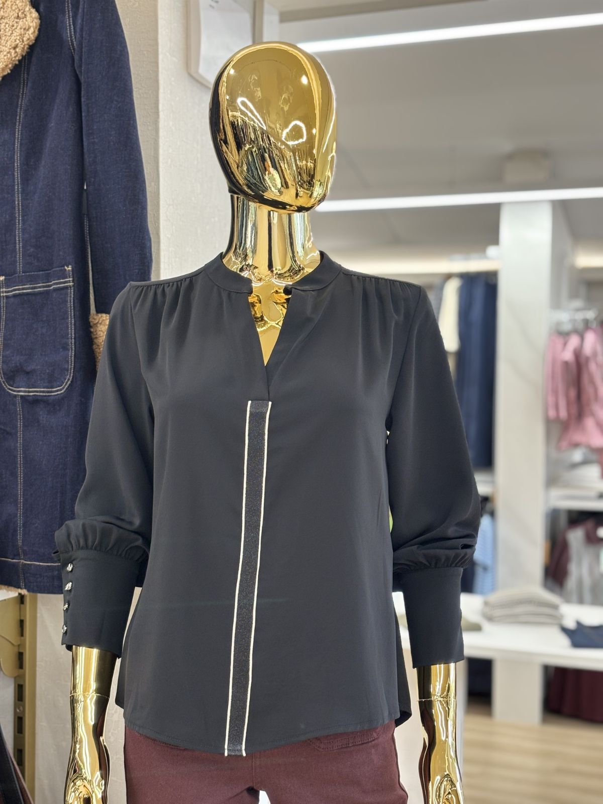 Blouse à bordure fantaisie Peruzzi