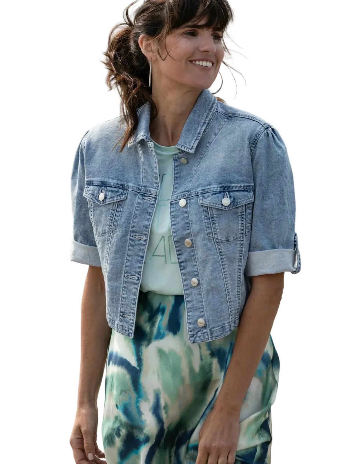 Veste courte en denim Samma Yest