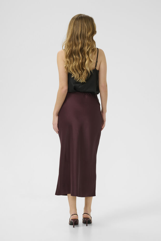 Jupe en satin texturé KAlotte Kaffe