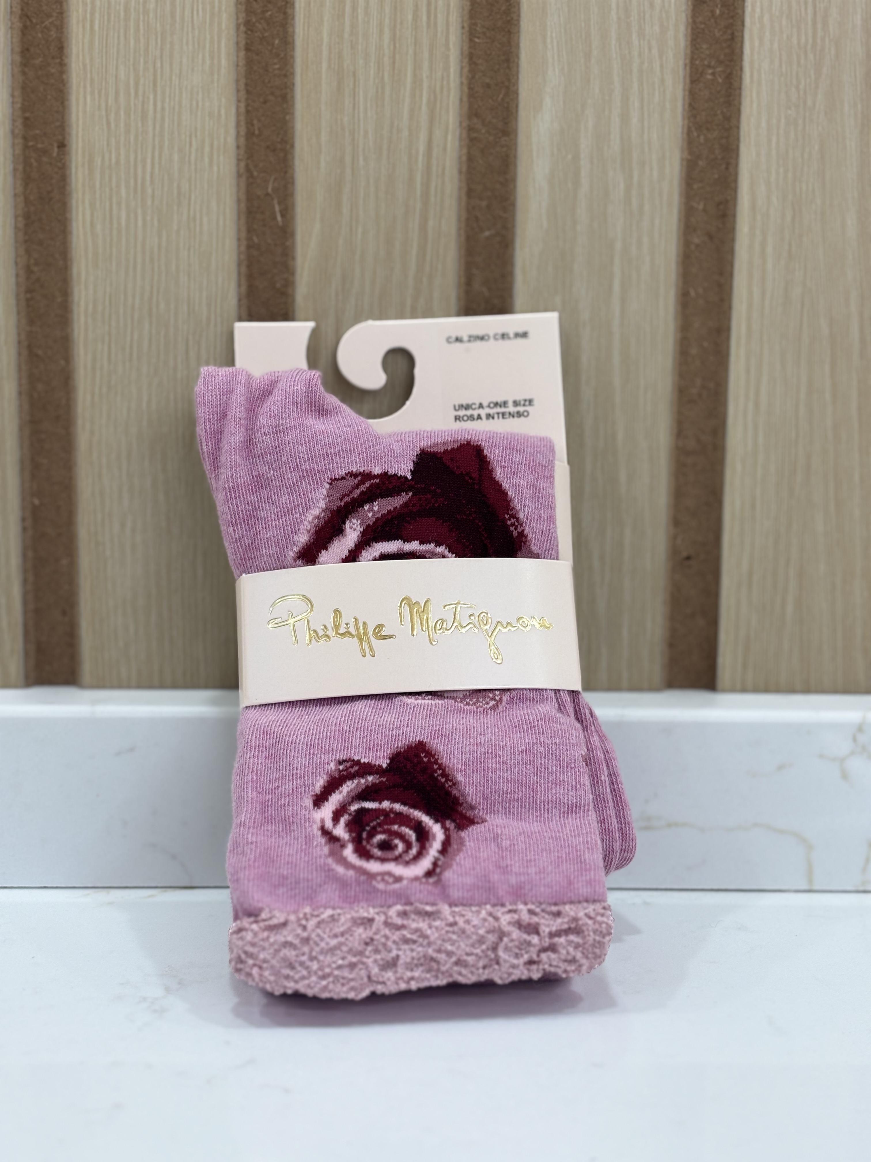 Chaussettes à motif floral Philippe Matignon
