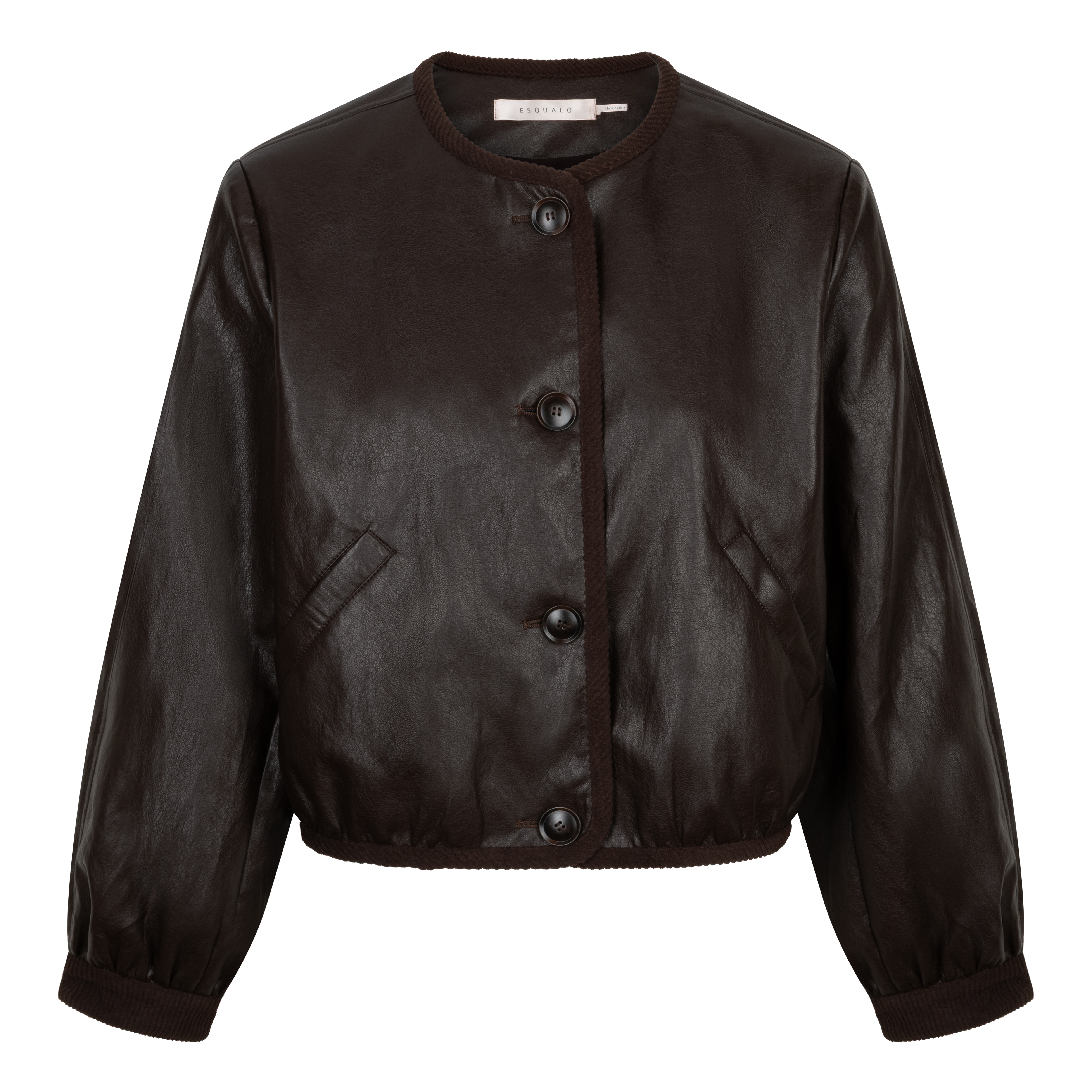 Veste courte en similicuir Esqualo