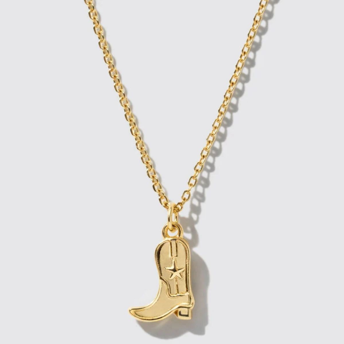 Collier avec pendentif botte de cowboy Bizou