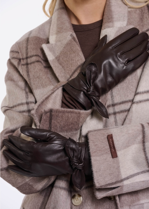 Gants en cuir Semira avec boucle Rino & Pelle