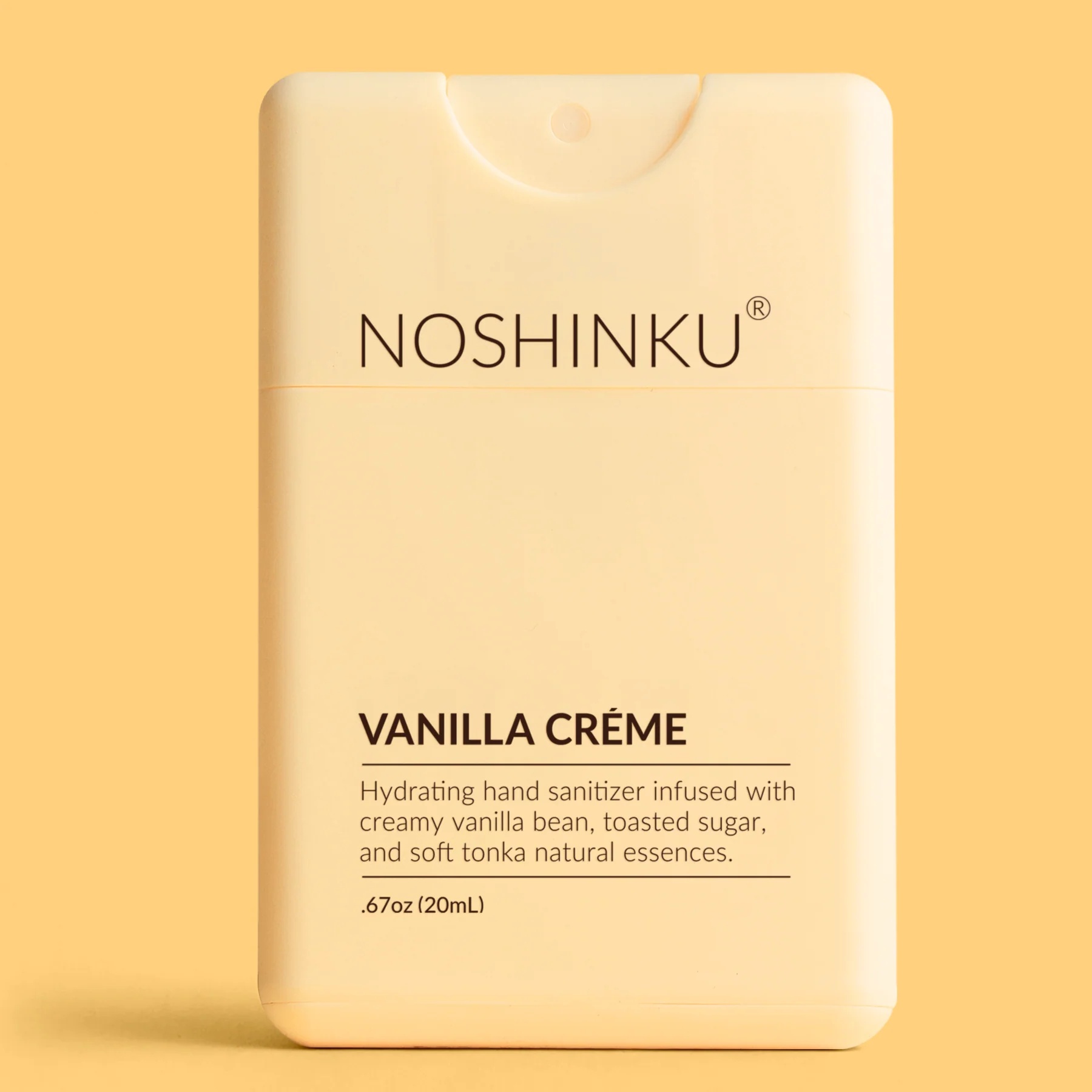 Désinfectant hydratant de poche rechargeable pour les mains Vanilla Crème Noshinku 