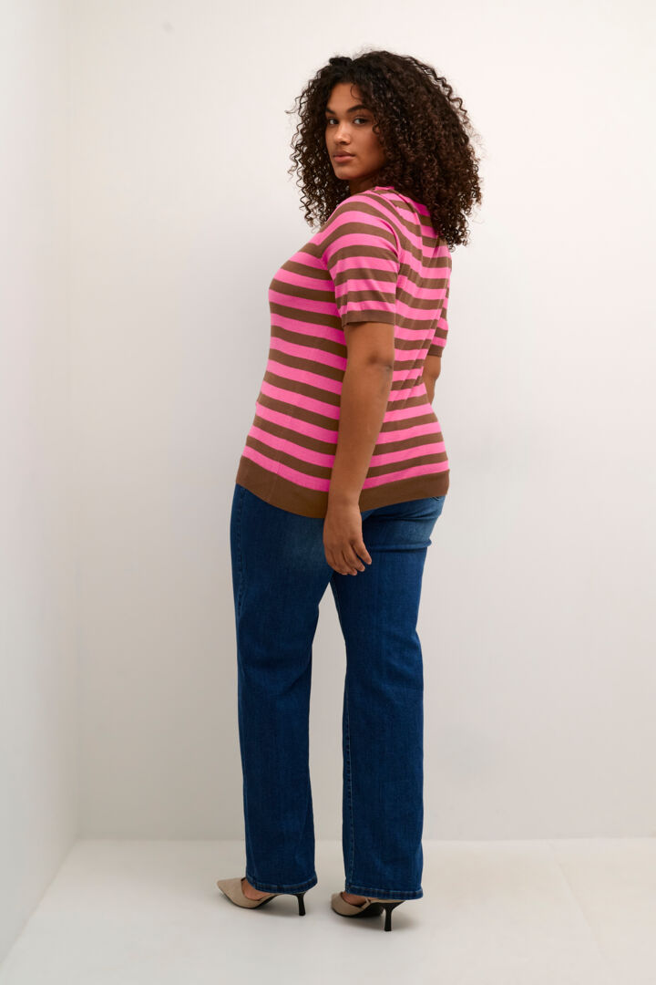 Tricot Manche Court KCmaji Kaffe Curve 10581442