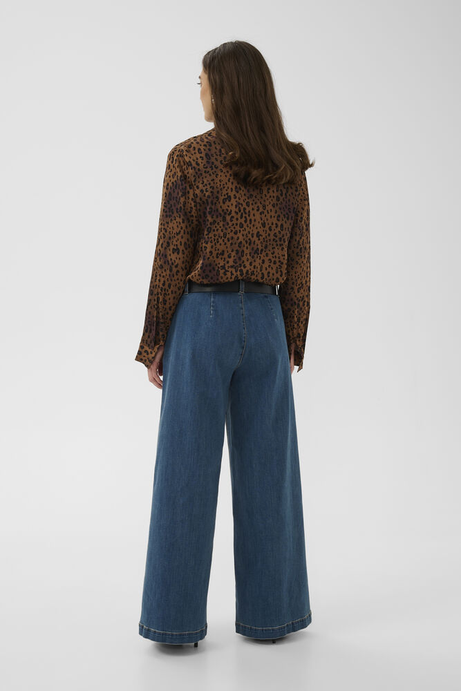 Blouse satinée à motif léopard CUNaomi Berna Culture
