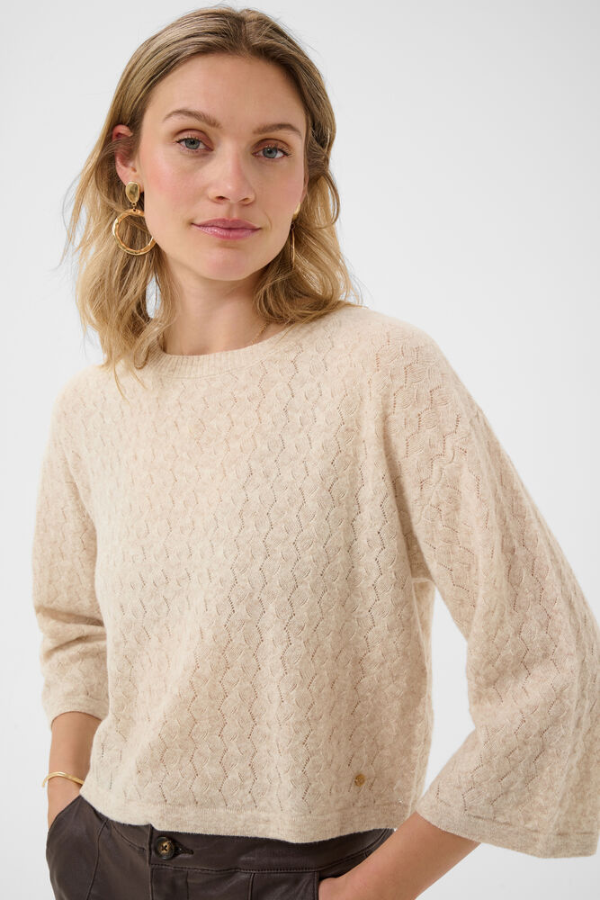 Tricot CRMela à manches 3/4 Cream
