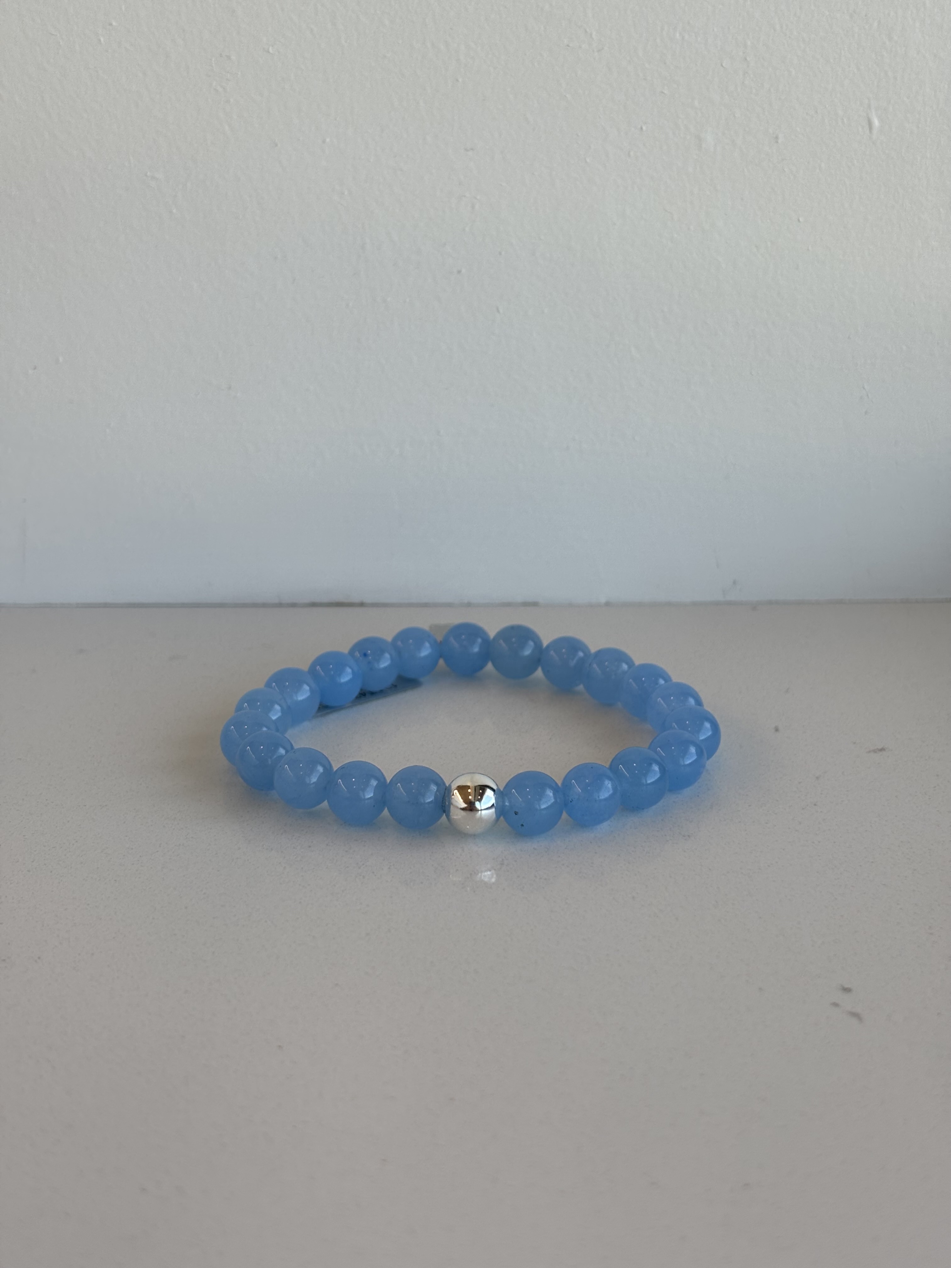 Bracelet en pierres 8 mm Clio Blue
