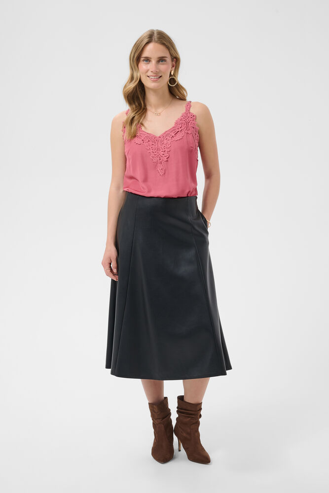 Jupe midi évasée CRPaloma Cream