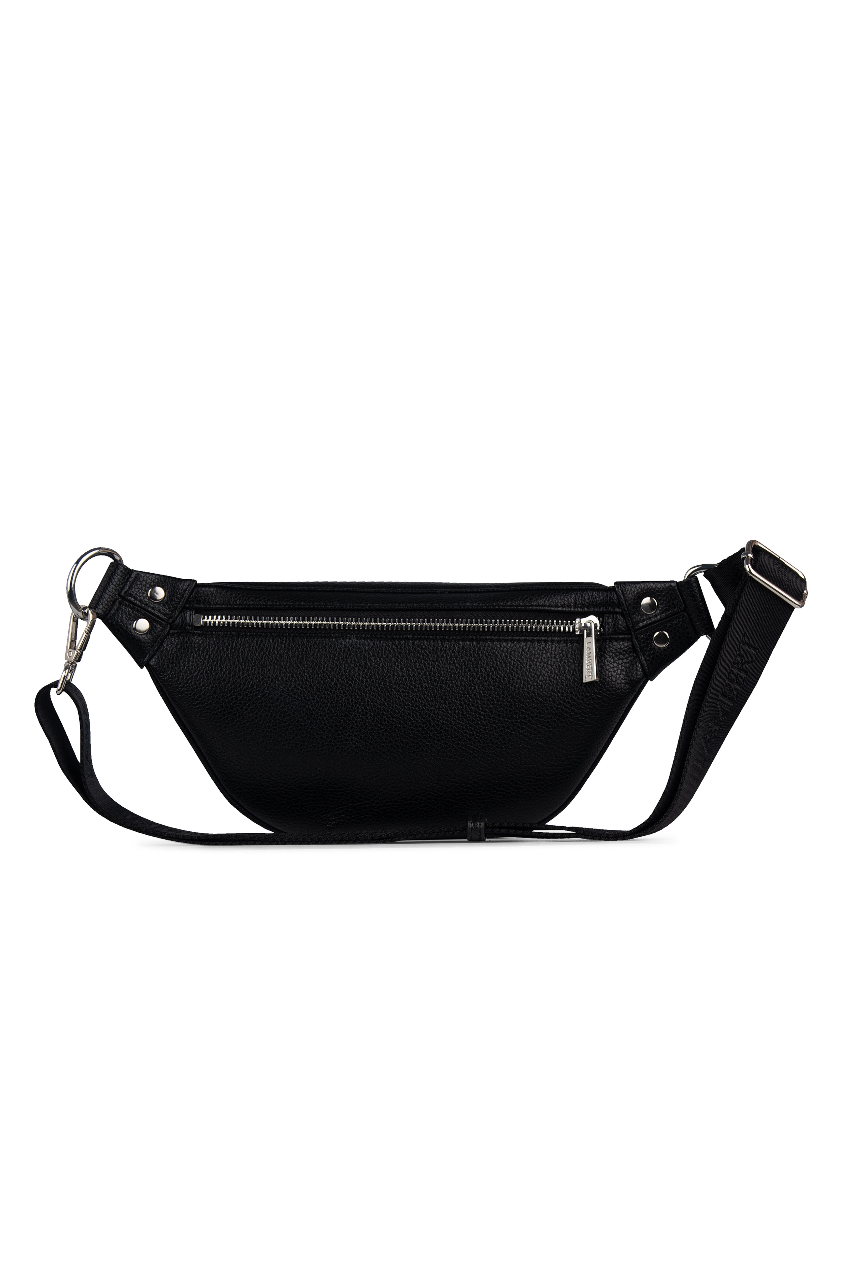 Le Sarah - Sac banane en cuir vegan noir Lambert