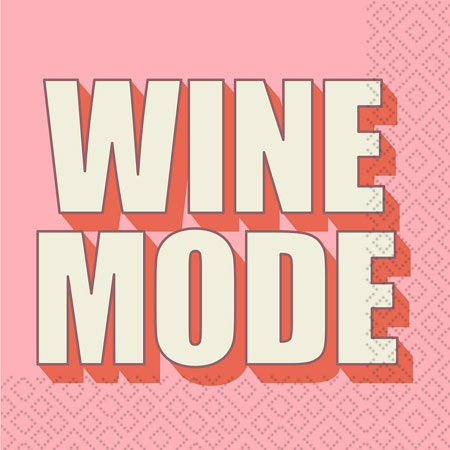 Serviettes à cocktail Wine Mode