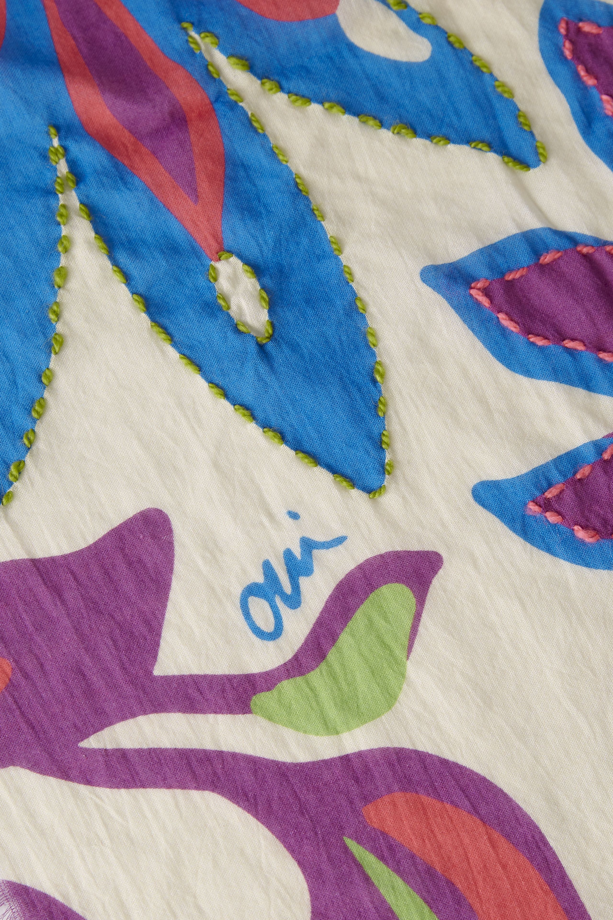 Foulard Violet et Vert OUI 88593
