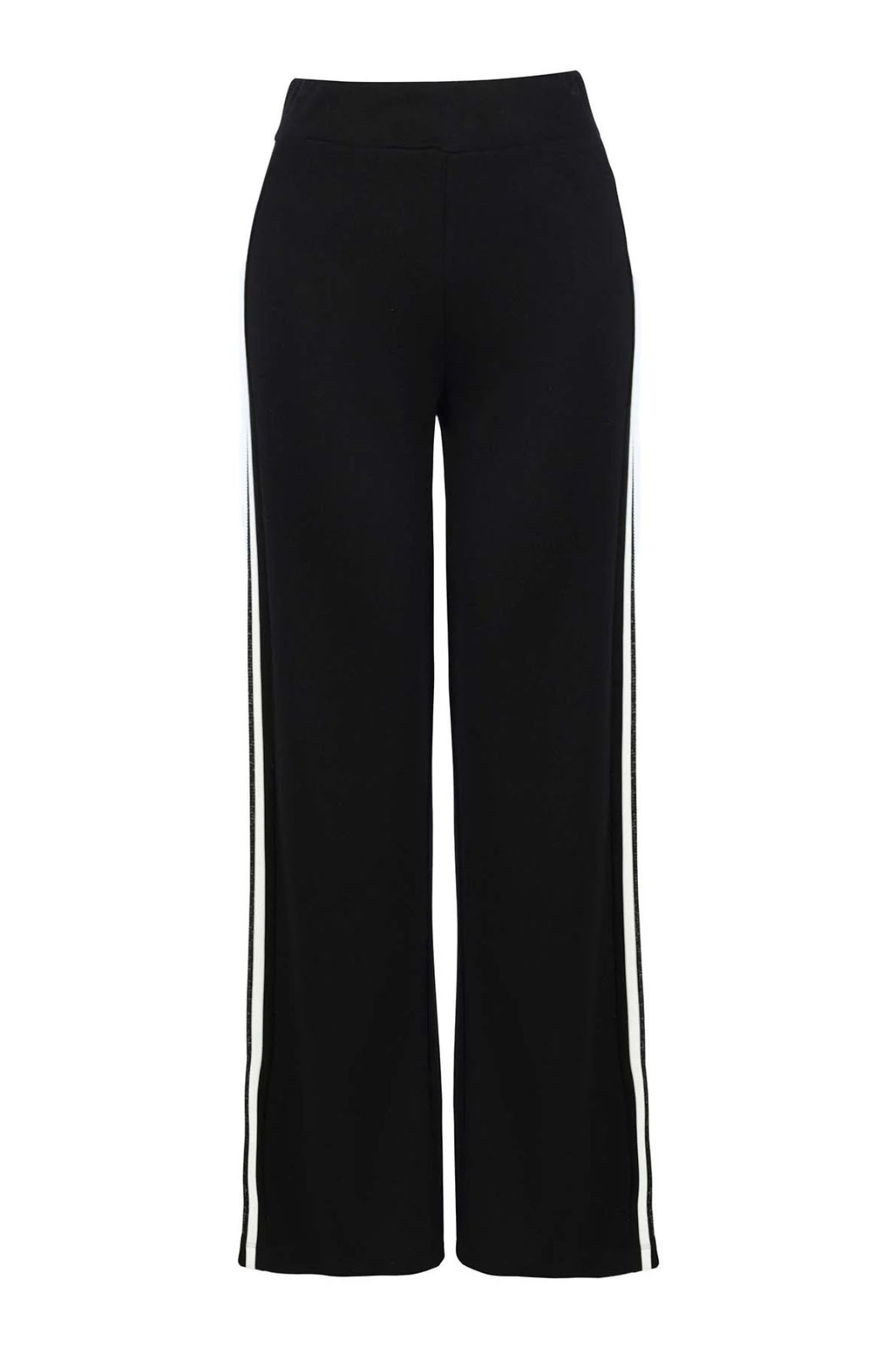 Pantalon en tricot texturé à bandes latérales et sequins Tricotto